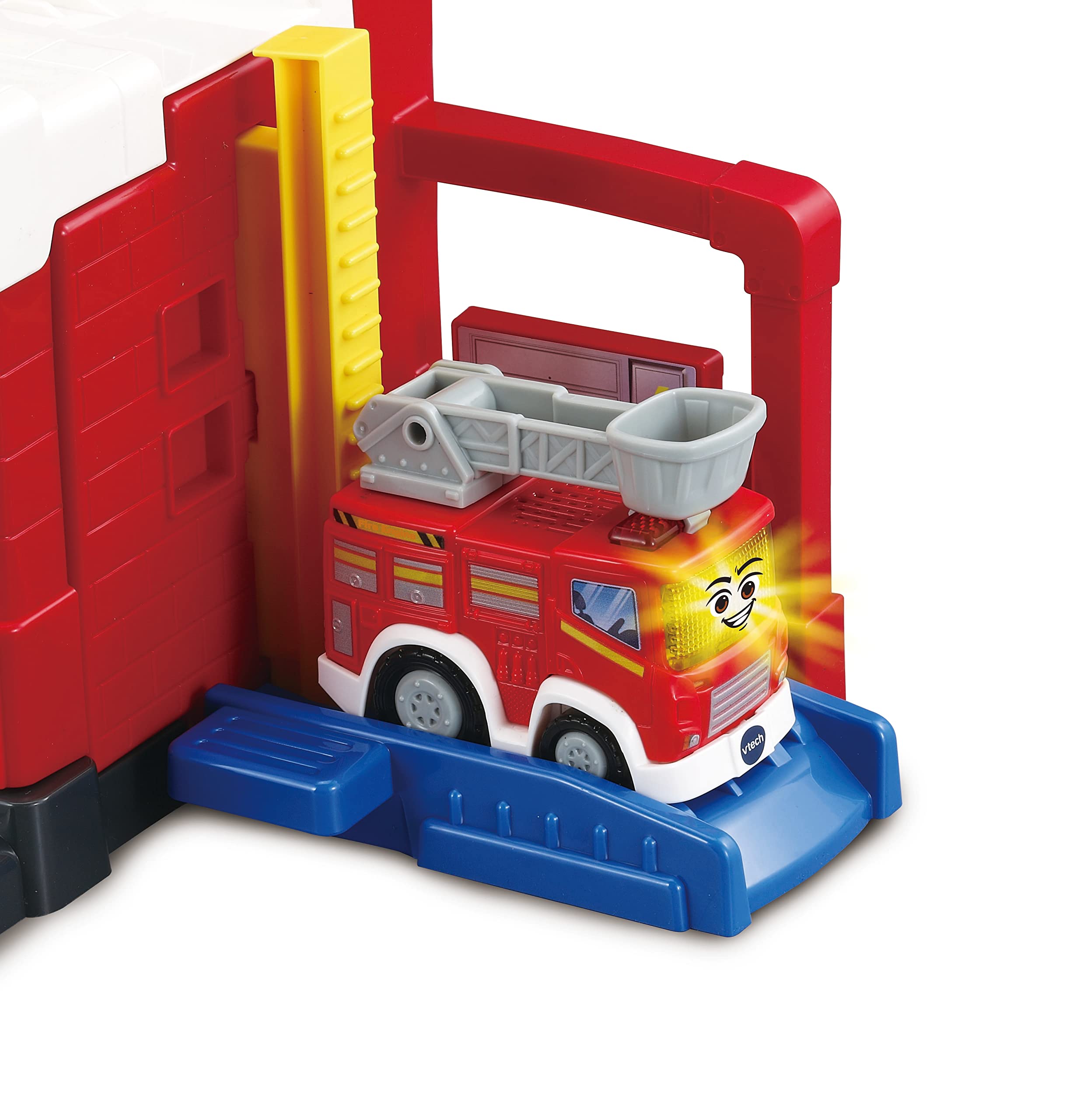 VTech Toot-Toot Drivers Fire Station Playset with Interactive SmartPoint Fire Engine | Ages 1-5