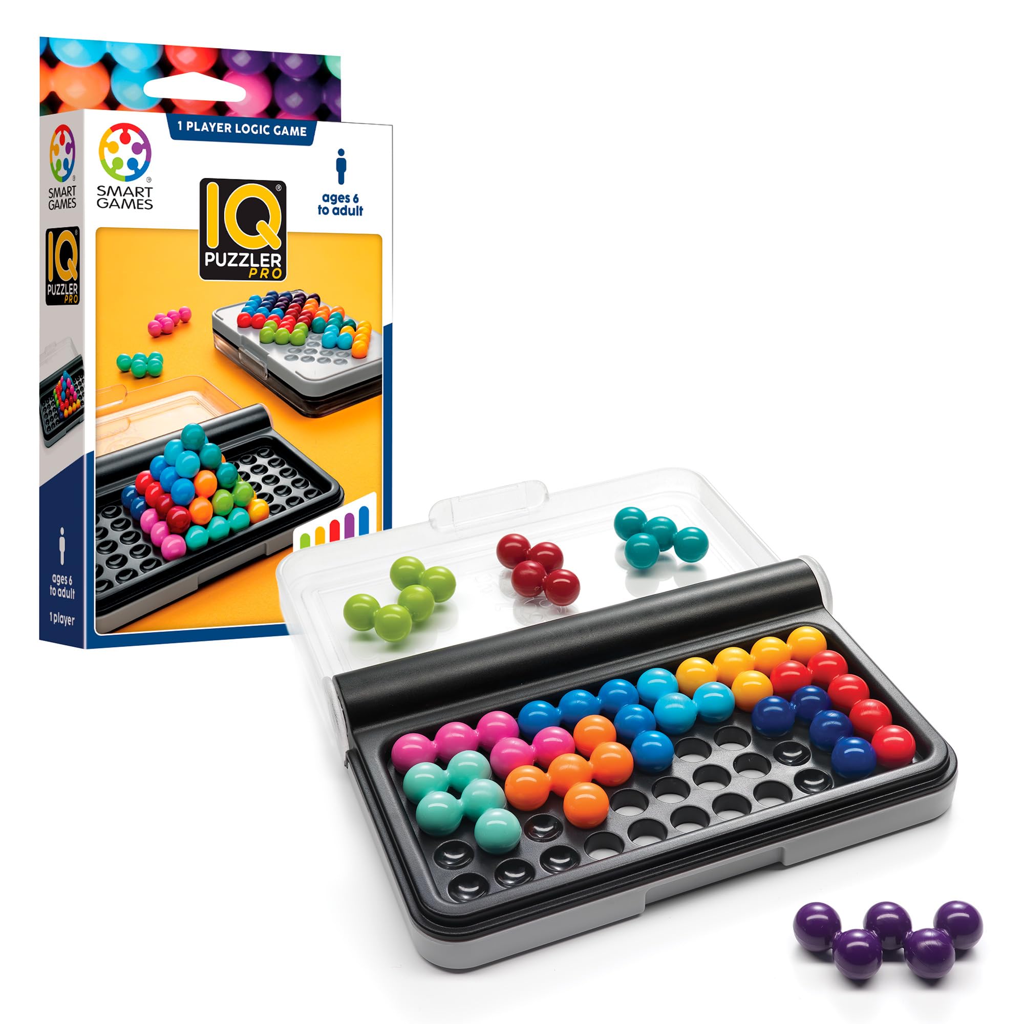 SmartGames IQ Puzzler Pro Single Player Brainteaser Game | 120 Challenges | Ages 6+