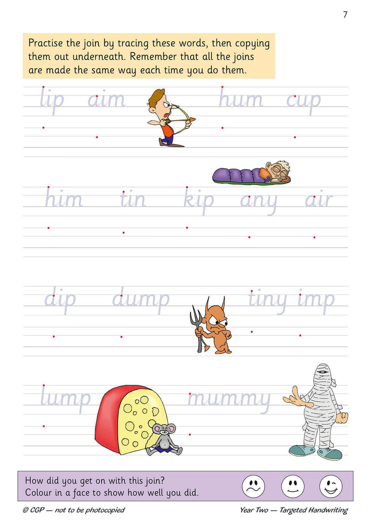 CGP KS1 English Targeted Practice Book - Handwriting Practice for Year 2 | Paperback | 32 Pages 3