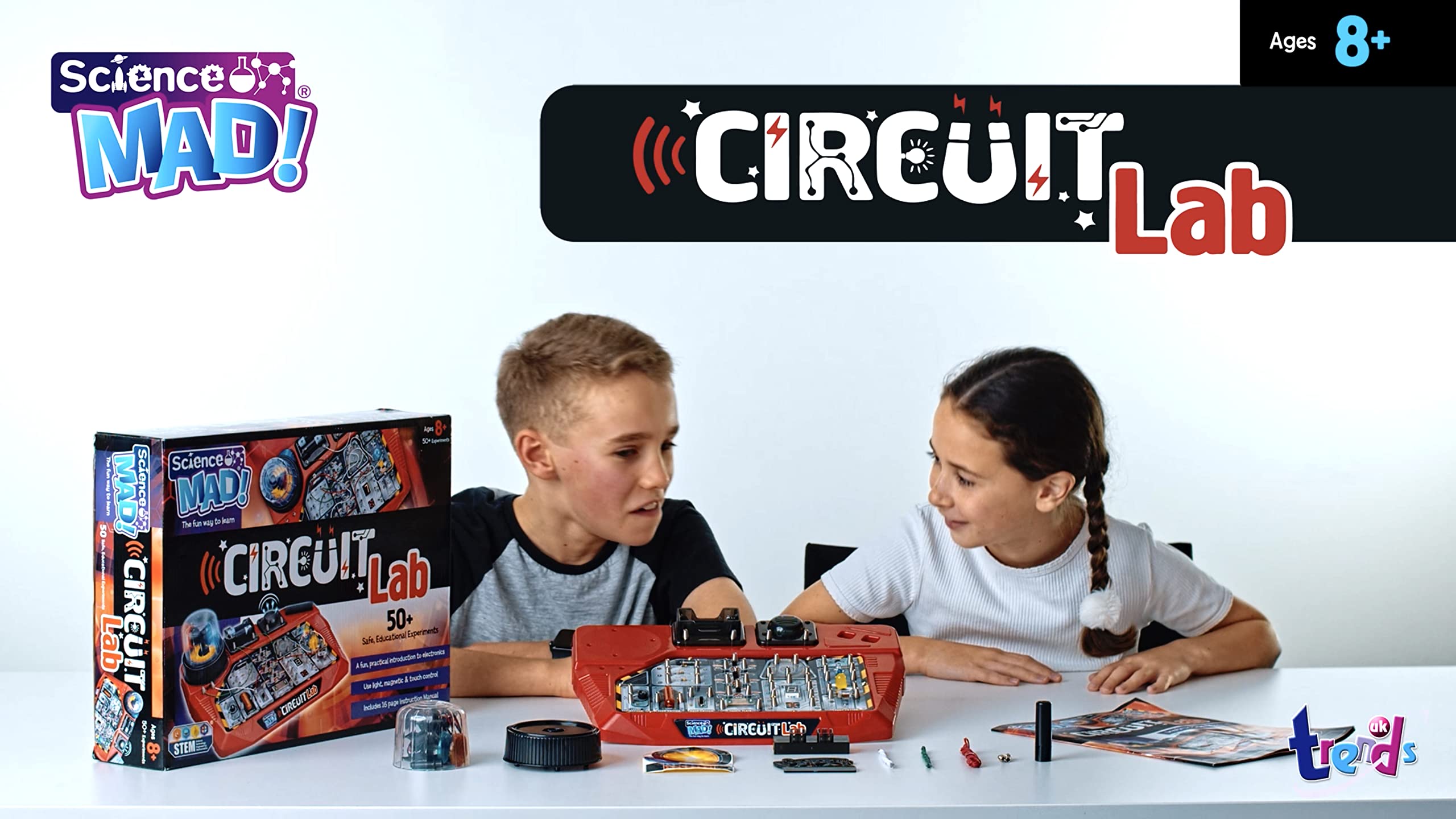 Science Mad Circuit Lab for Kids - 50 Experiments STEM Electronics Kit for Ages 8+ 2
