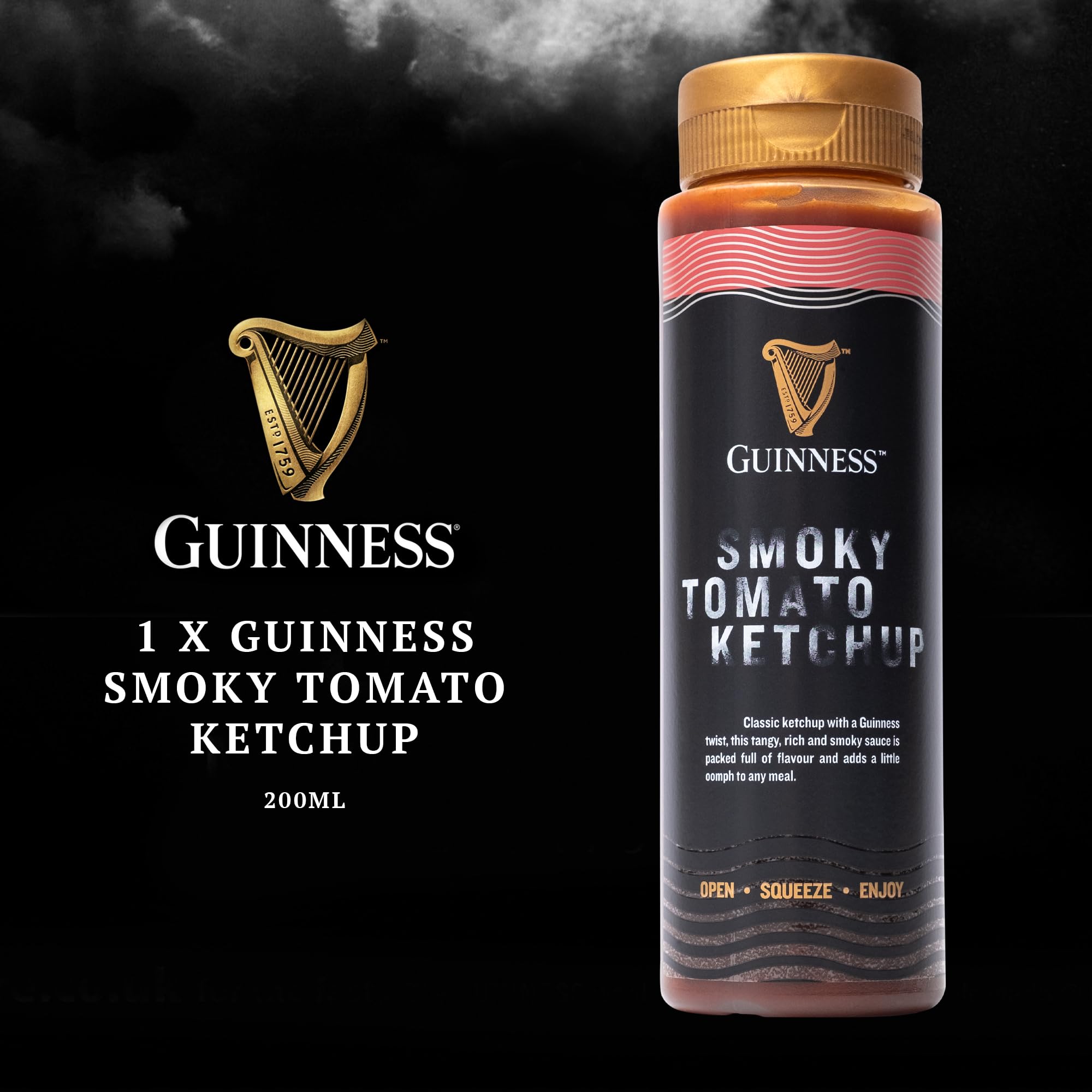 Guinness - Duo Barbecue Sauces Gift Set with Smoky BBQ Sauce & Tomato Ketchup 13