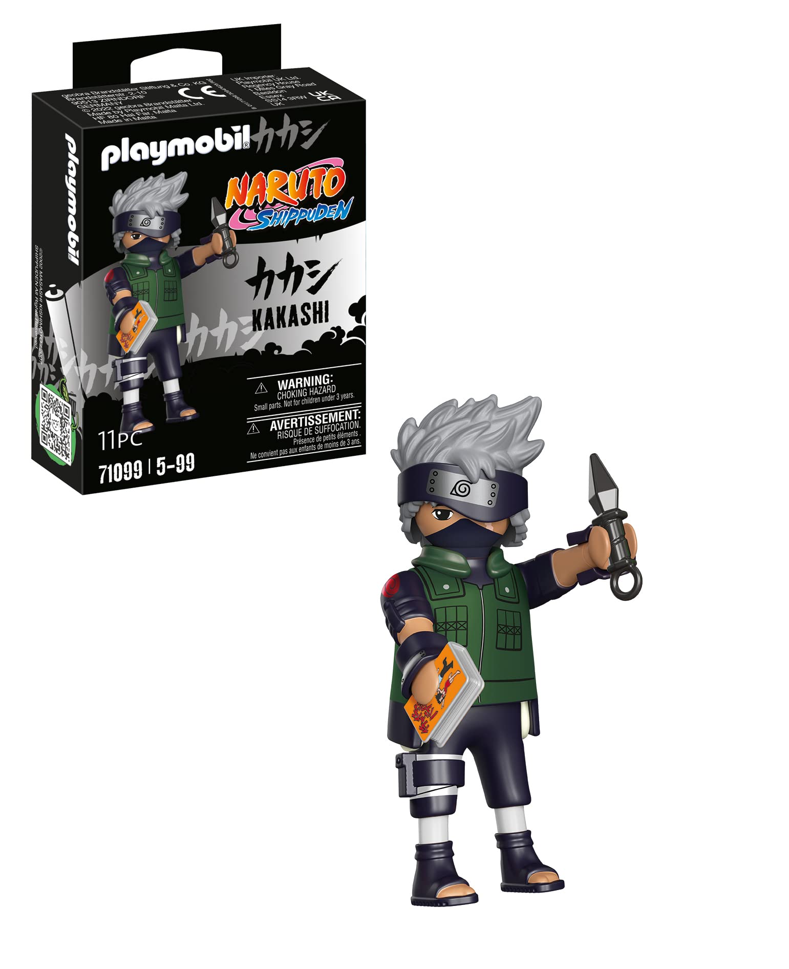 Playmobil Naruto Shippuden - Kakashi Figure Set with Pet Dog | Model 71099 1