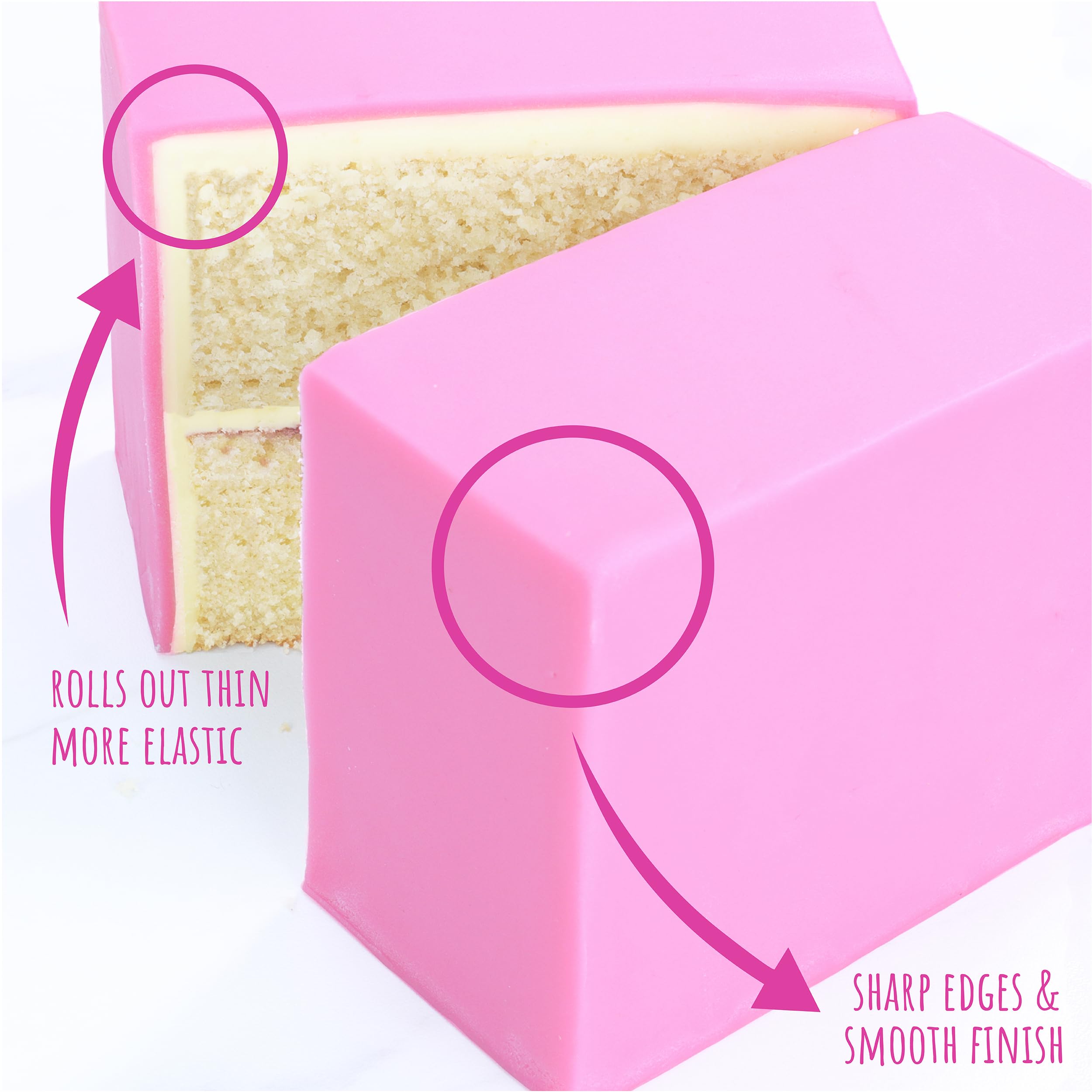 PME Sugar Paste Fondant - Black | 250g | Thermo-Tech Ready-to-Roll 3