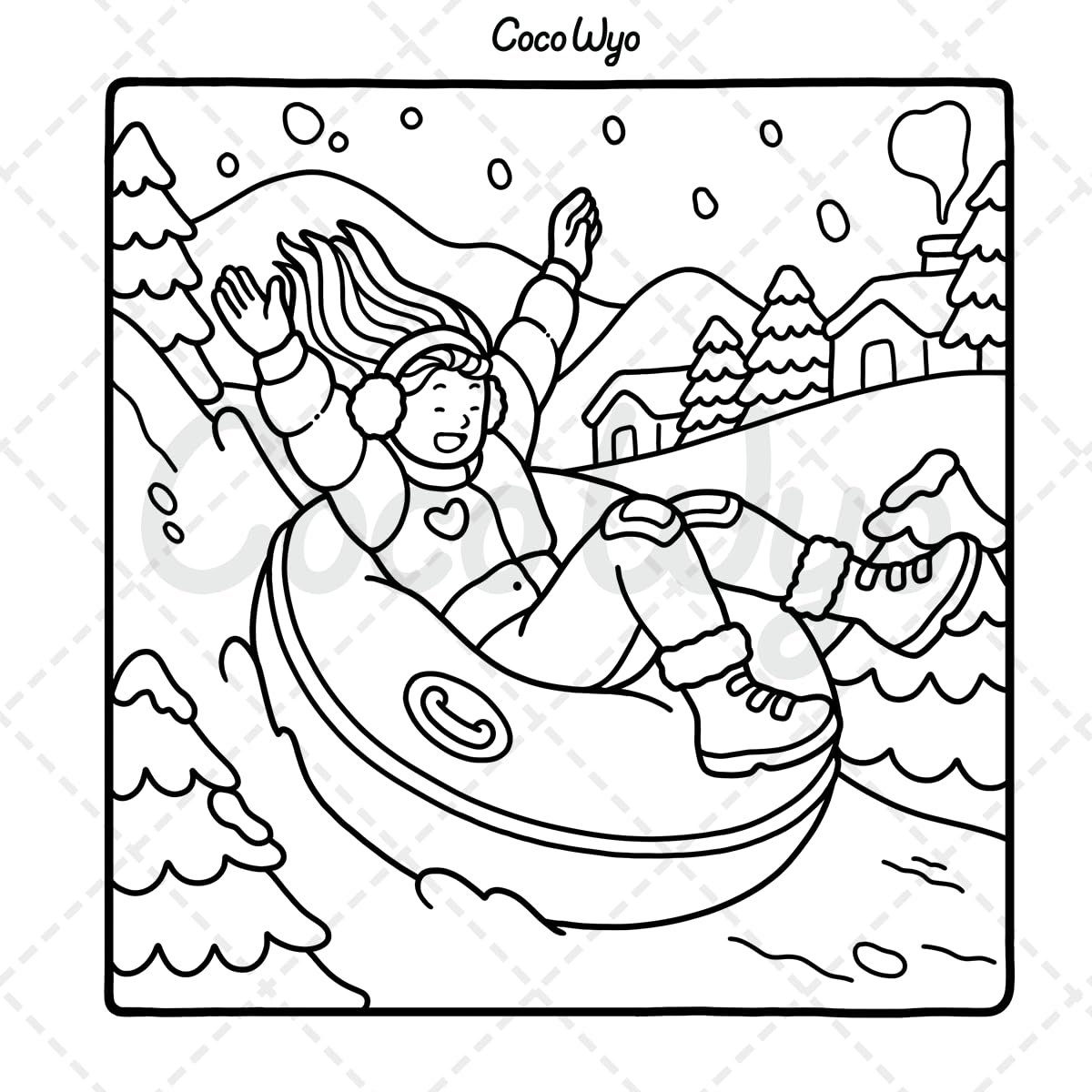 Coco Wyo Girl Moments Coloring Book - Cute Cozy Daily Activities | Paperback | English 6
