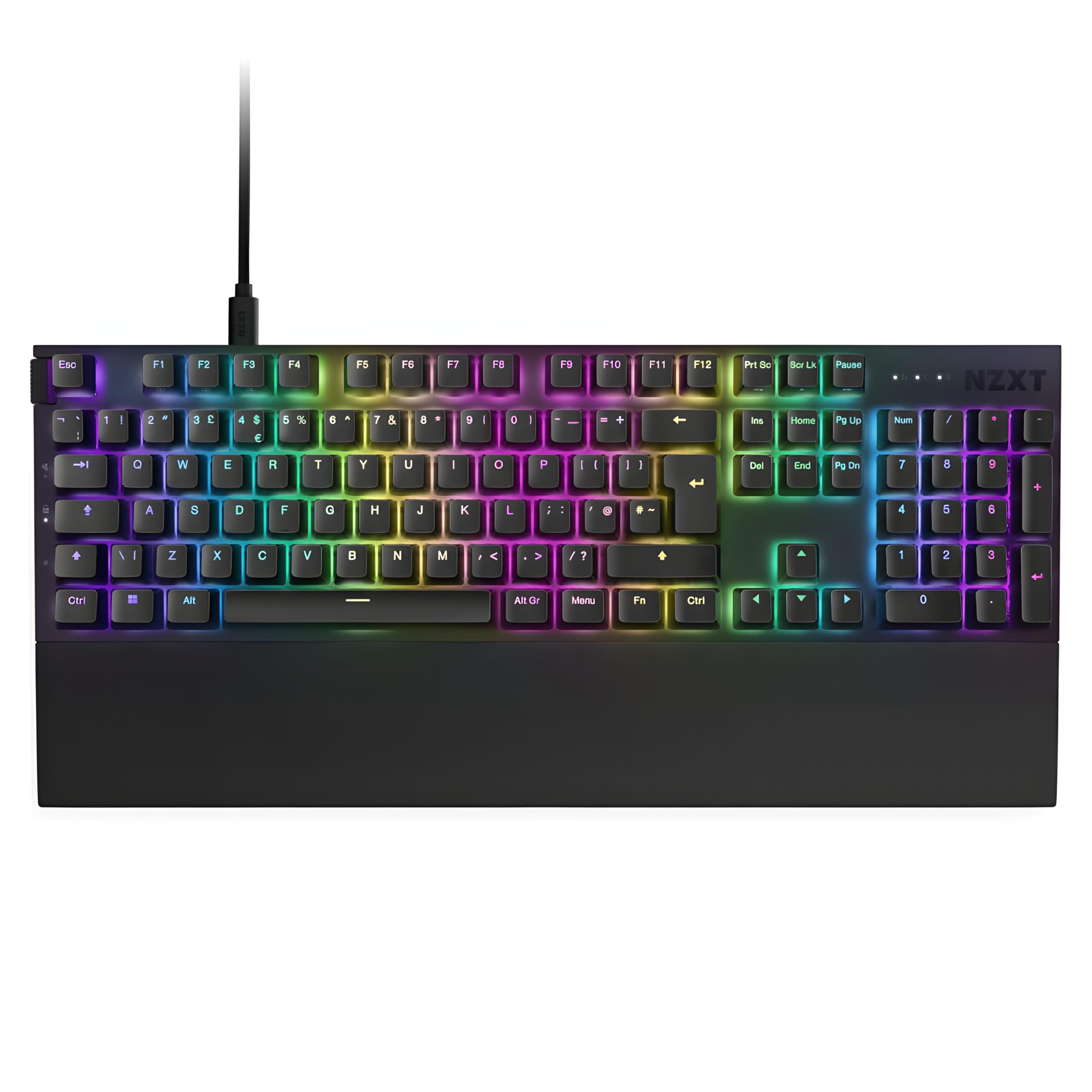 NZXT Function 2-2024 Full-Size Optical Gaming Keyboard | RGB Illuminated | Black 1