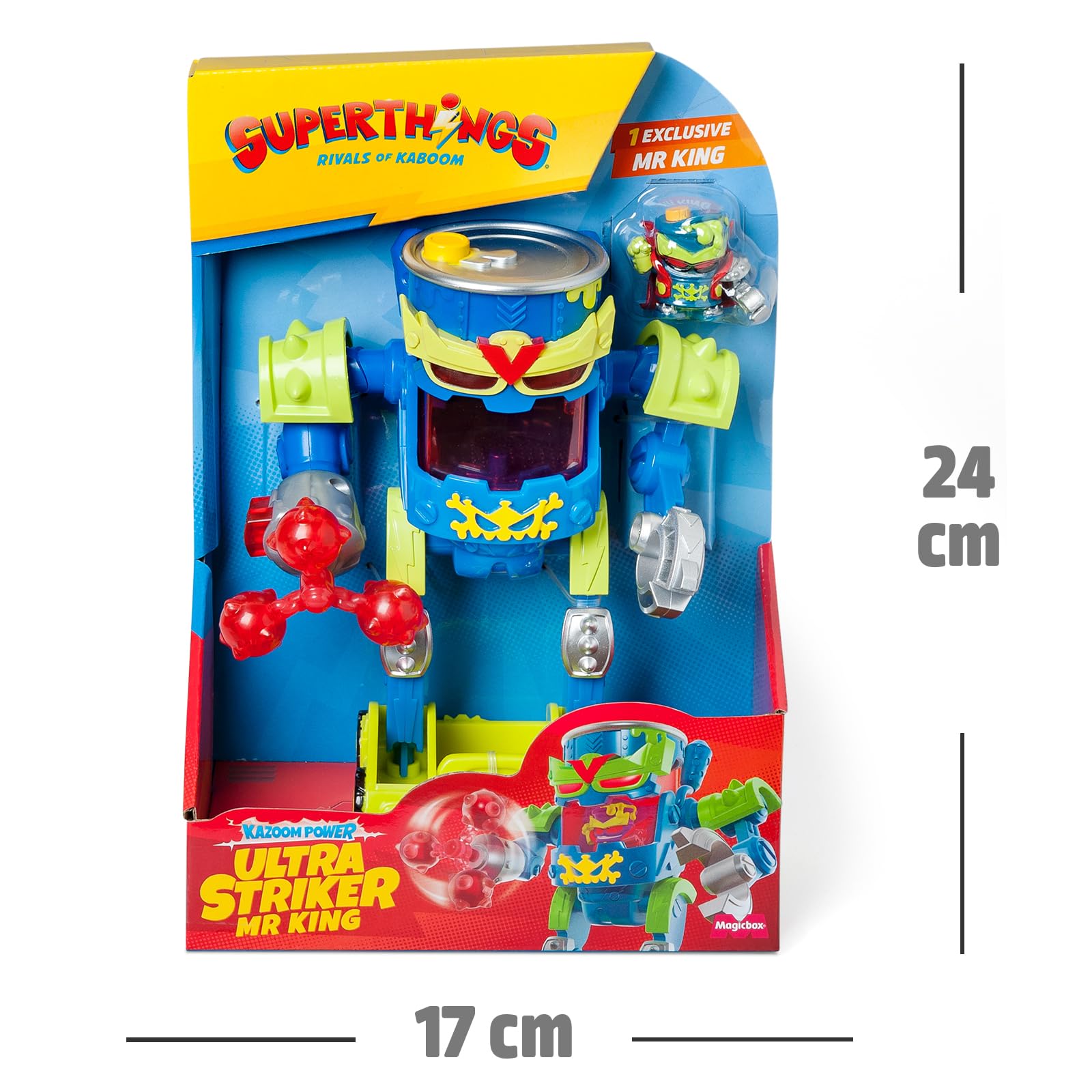 SUPERTHINGS RIVALS OF KABOOM Ultra Striker Mr. King Robot Playset | Exclusive Figure | 3+ Years 9