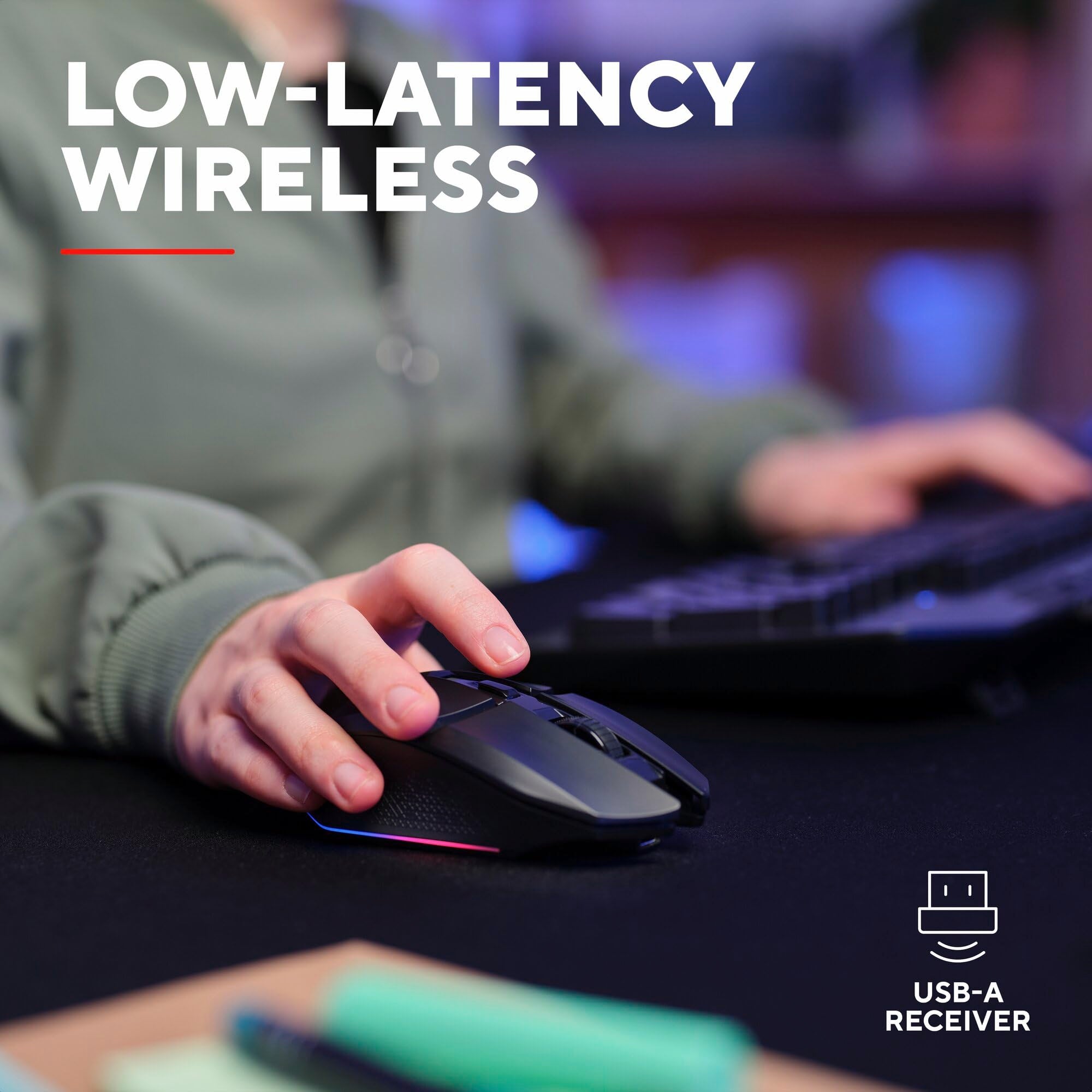 Trust Gaming GXTrust 1108 Vylax Wireless Gaming Mouse, 80h Battery, 800-4800 DPI, RGB LED, 6 Buttons, Rechargeable, Black 4