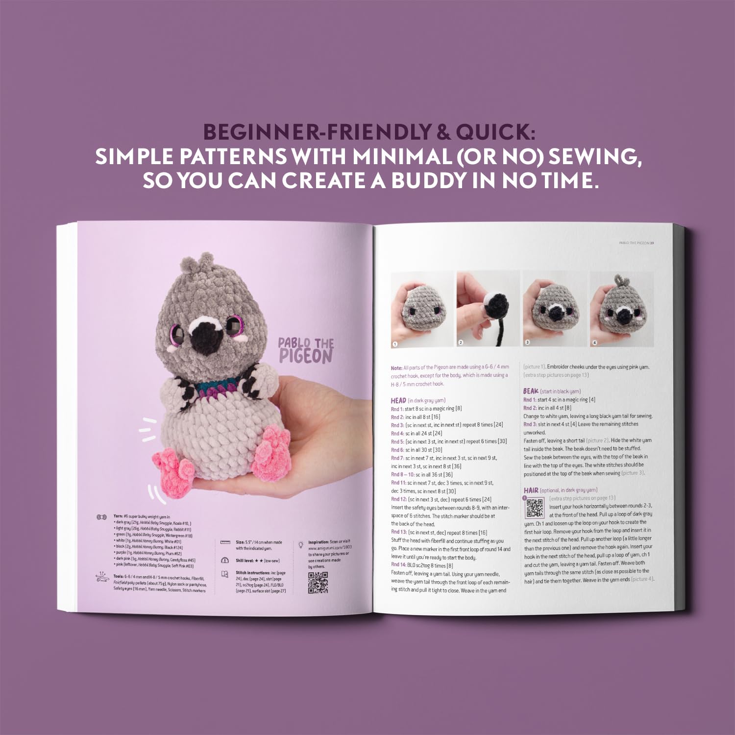 Meteoor Books Weighted Amigurumi Friends: 25 Soothing Crochet Toys Book | Paperback | English 3