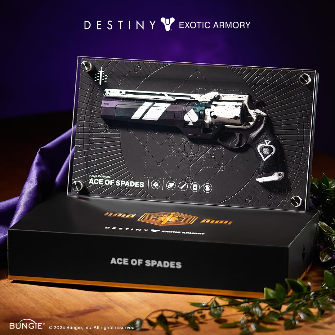 Destiny - Numskull Ace of Spades Exotic Weapon Figure 12x6 in Premium Collectible Statue - Official Bungie Licensed Replica 2