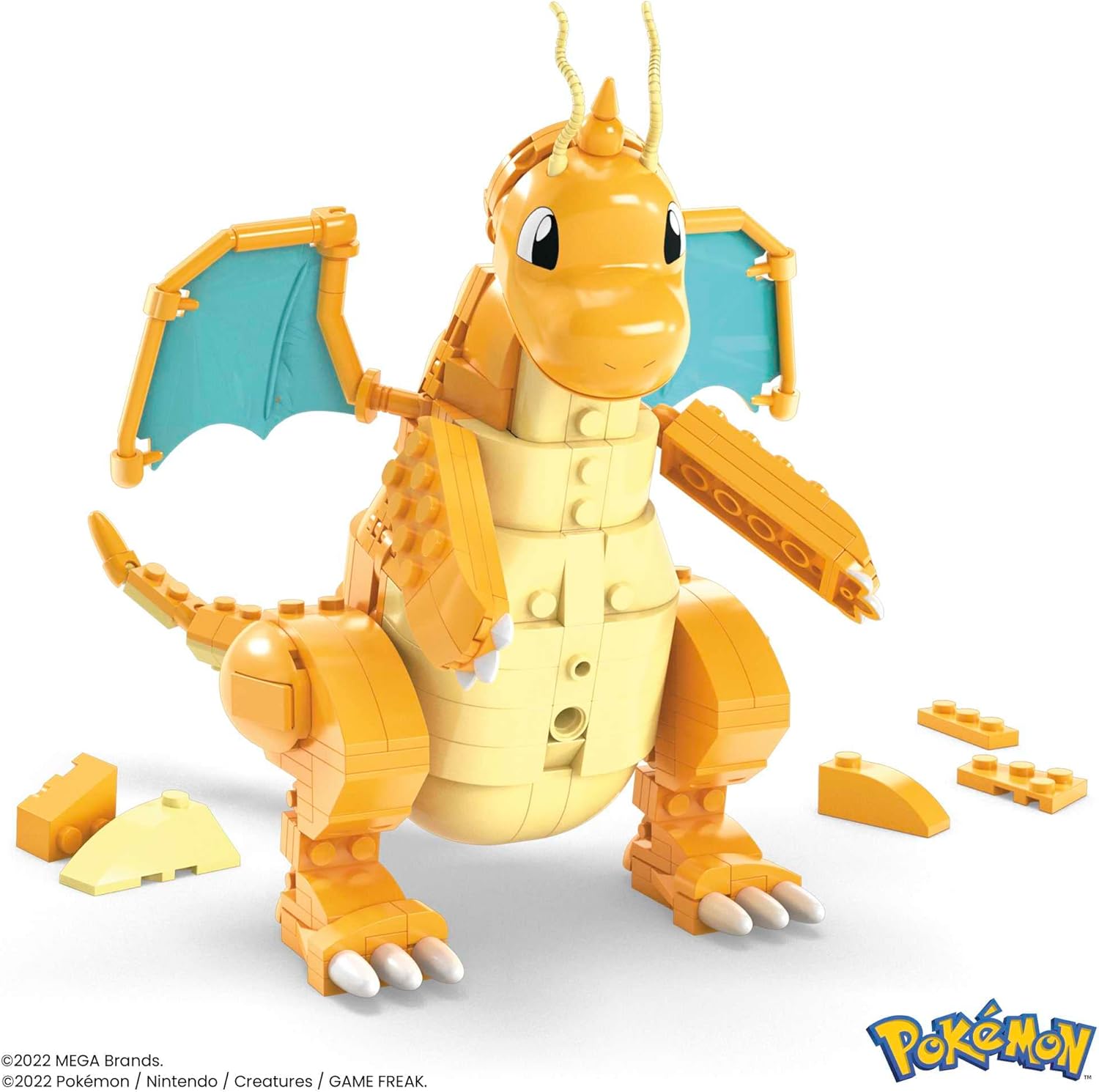 MEGA Pokémon Dragonite Building Set - 387-Piece Buildable & Posable Figure with Motion Brick 2