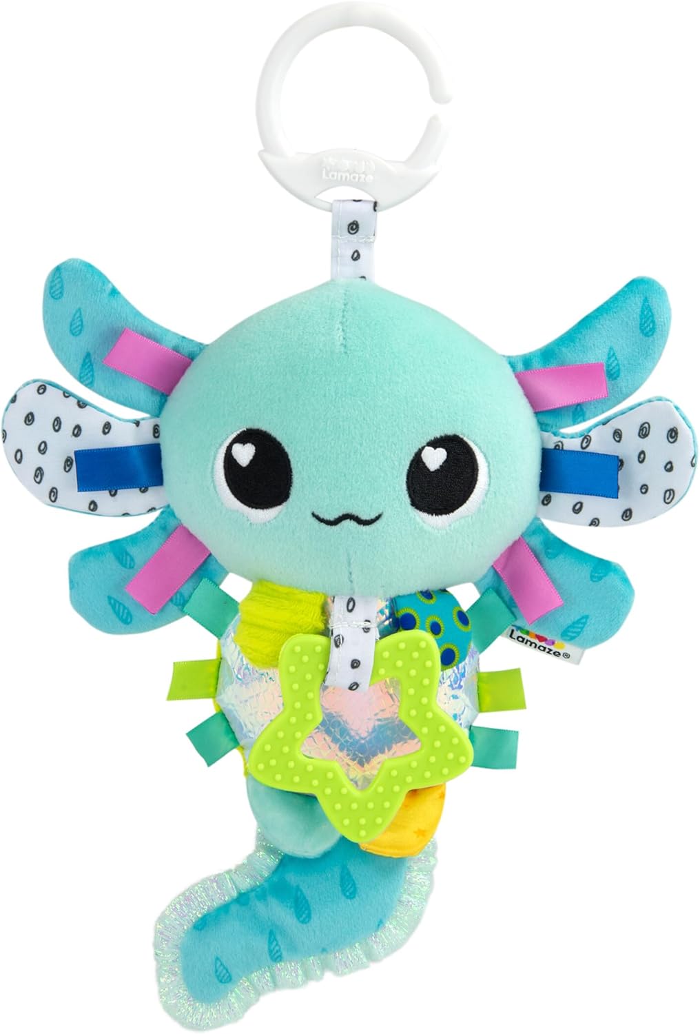 Lamaze Alise the Axolotl - Sensory Pram Toy for Babies 0-6 Months+ 1