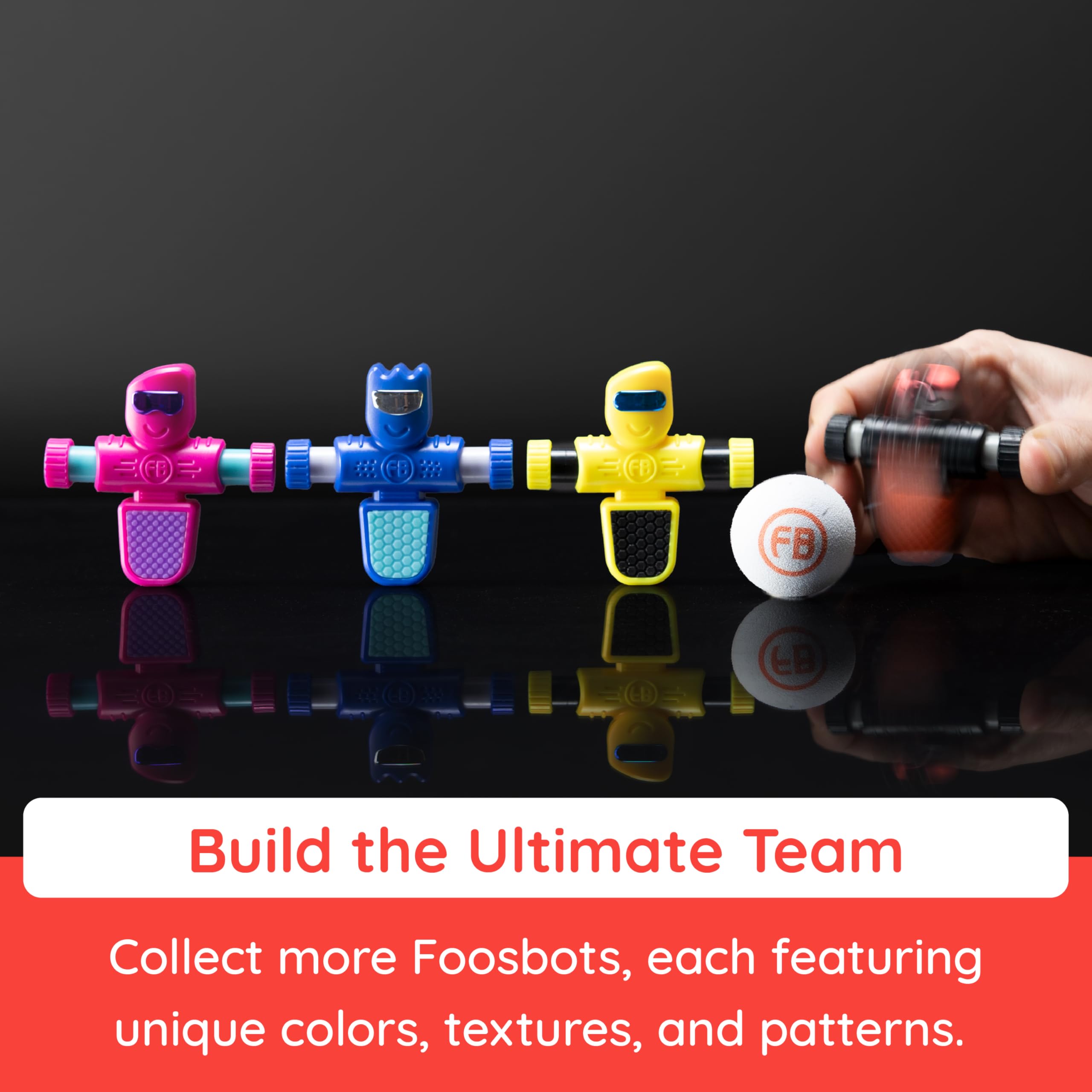 Fat Brain Toys Foosbots Stadium Battle - Spinning Robot Tabletop Football Game 5