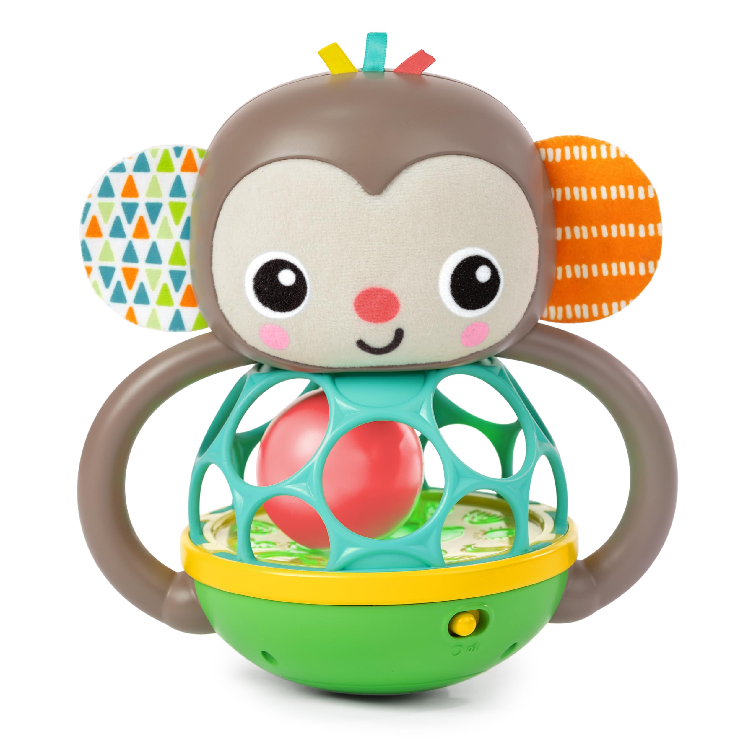 Bright Starts Grab & Giggle Monkey - Light-Up Musical Rattle Toy for 6+ Months 1