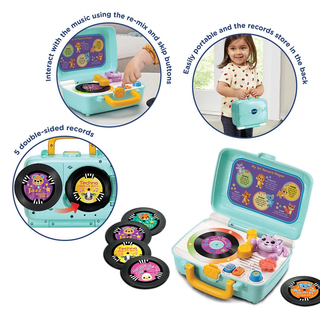 VTech Baby My 1st Record Player - Musical Toy Turntable for Toddlers 12M+ 2