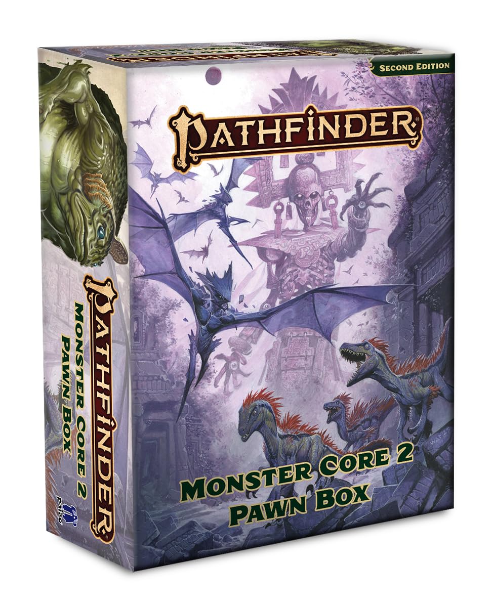Paizo Pathfinder Monster Core 2 Pawn Box | 550+ Creature Pawns | Multicolor Cardstock 1