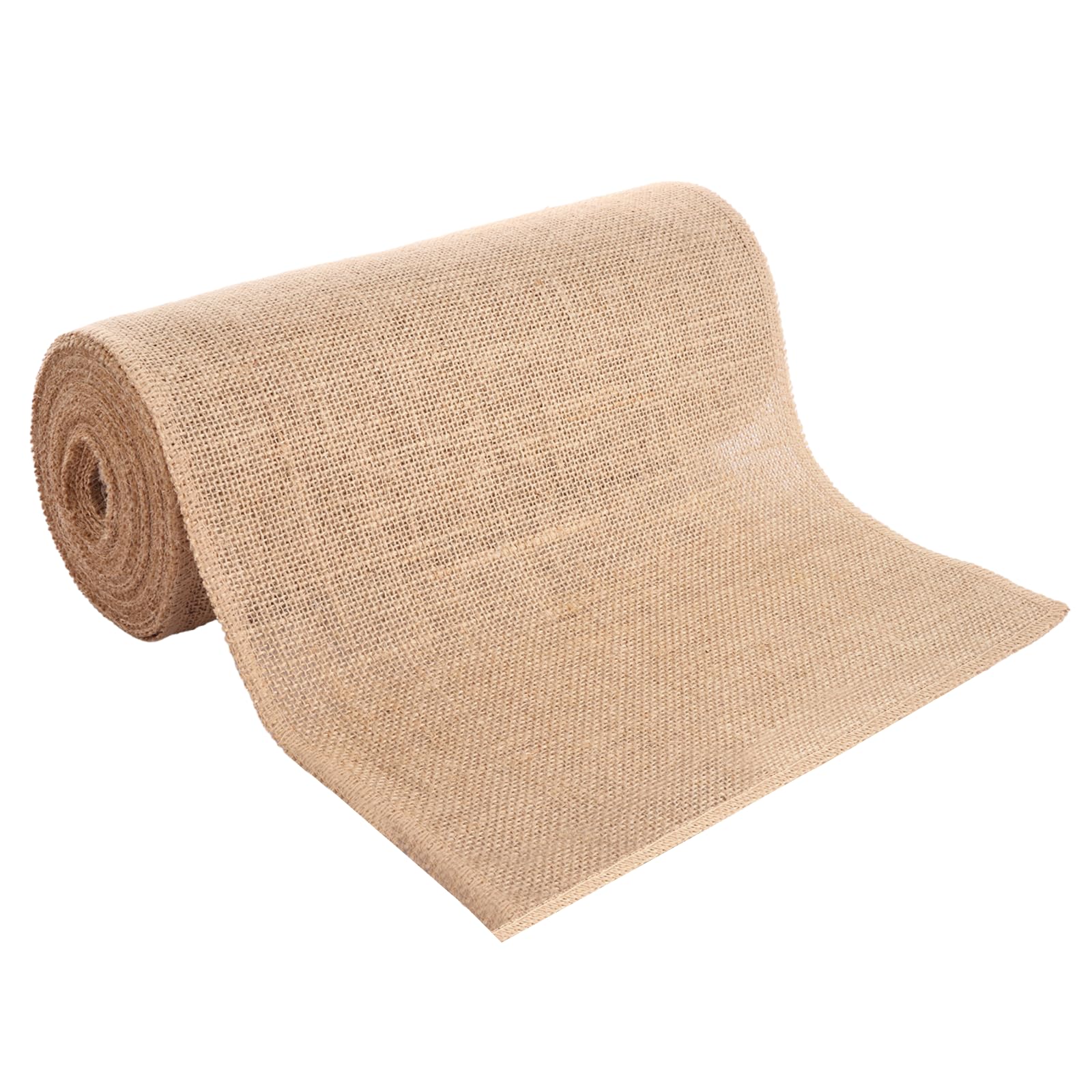 ASelected Natural Hessian Fabric Roll - 30 cm x 10 m, Breathable Cotton Blend, Brown 1