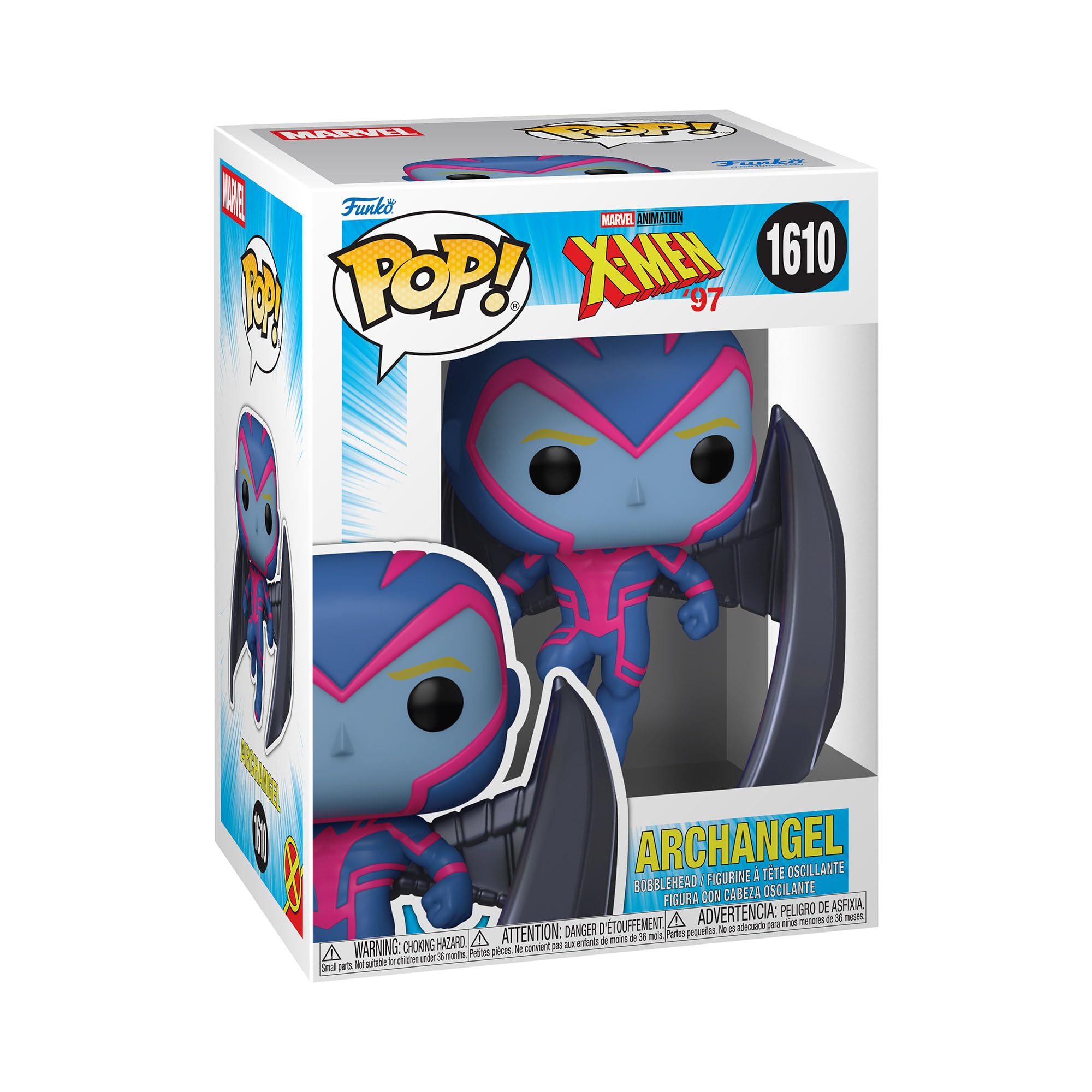 Funko Marvel X-Men '97 Archangel Chibi Figure - 3.75 Inch Vinyl Collectible 1