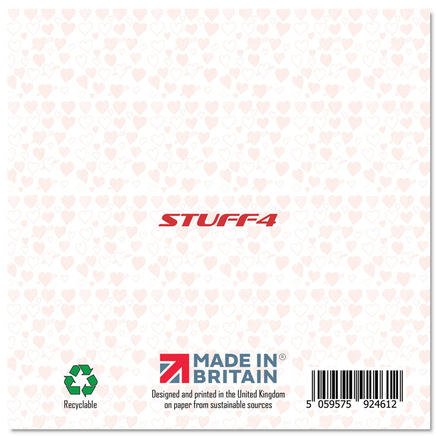Stuff4 Loving Message Anniversary/Valentine's Day Card for Him or Her | 145mm x 145mm