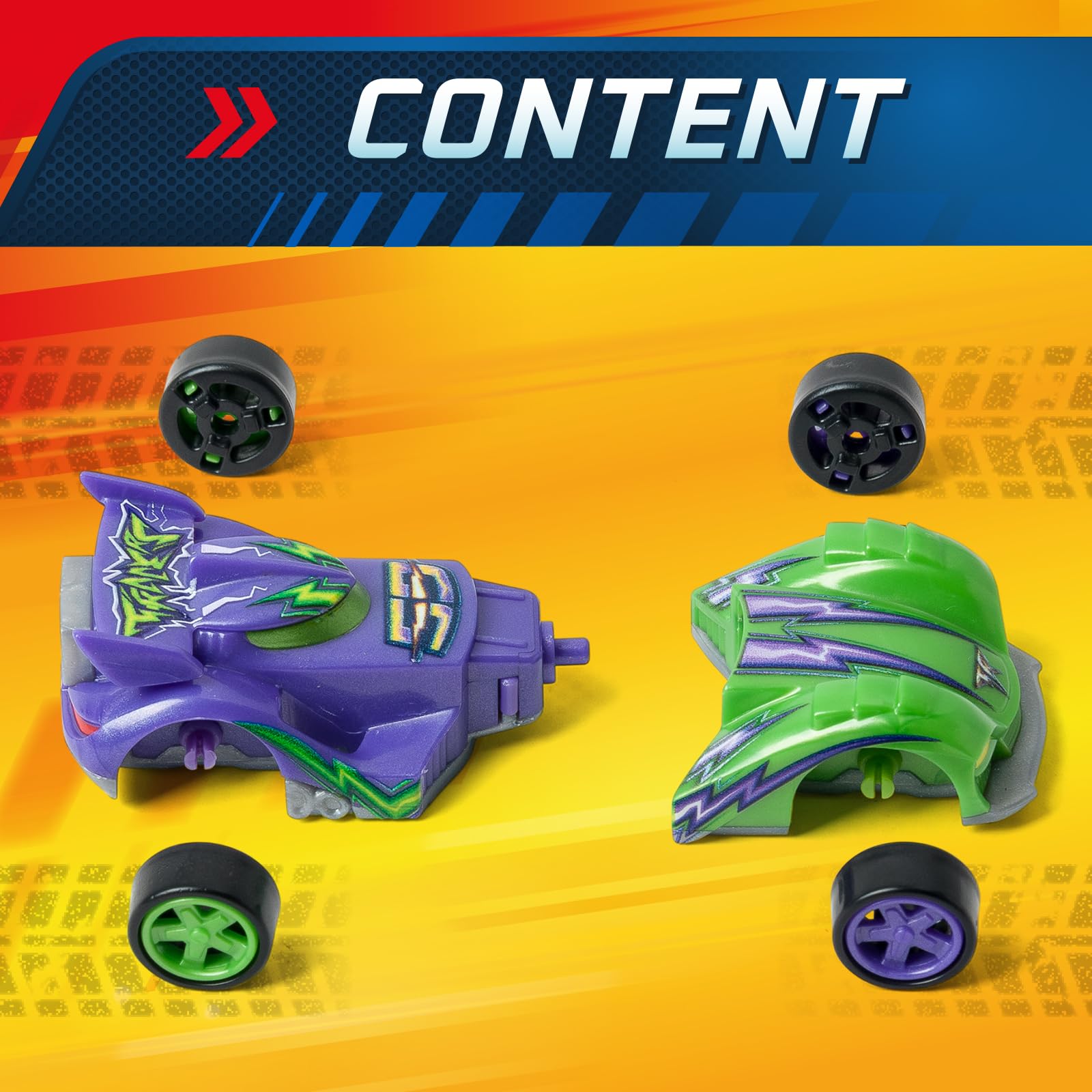 T-RACERS Mix ´N Race 3 Pack – Collectible Interchangeable Cars for Kids 3 Years and Up 9
