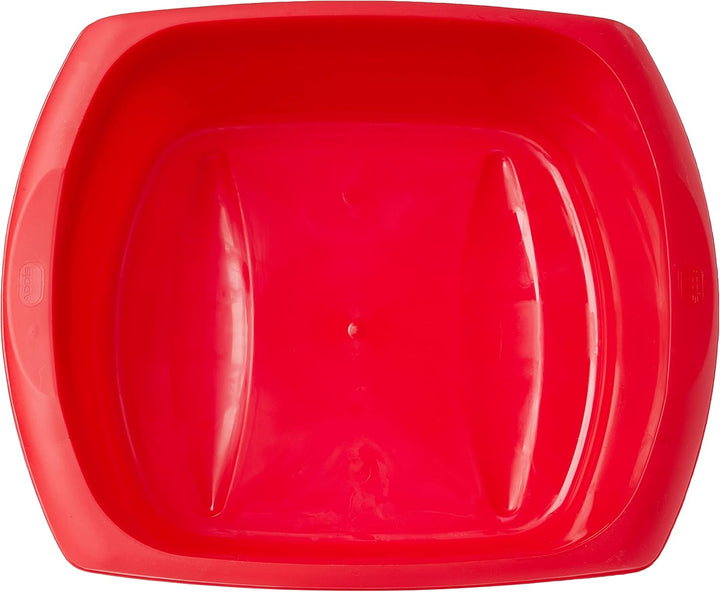 Addis Rectangular Washing Up Bowl, Roasted Red, 9.5 Litre