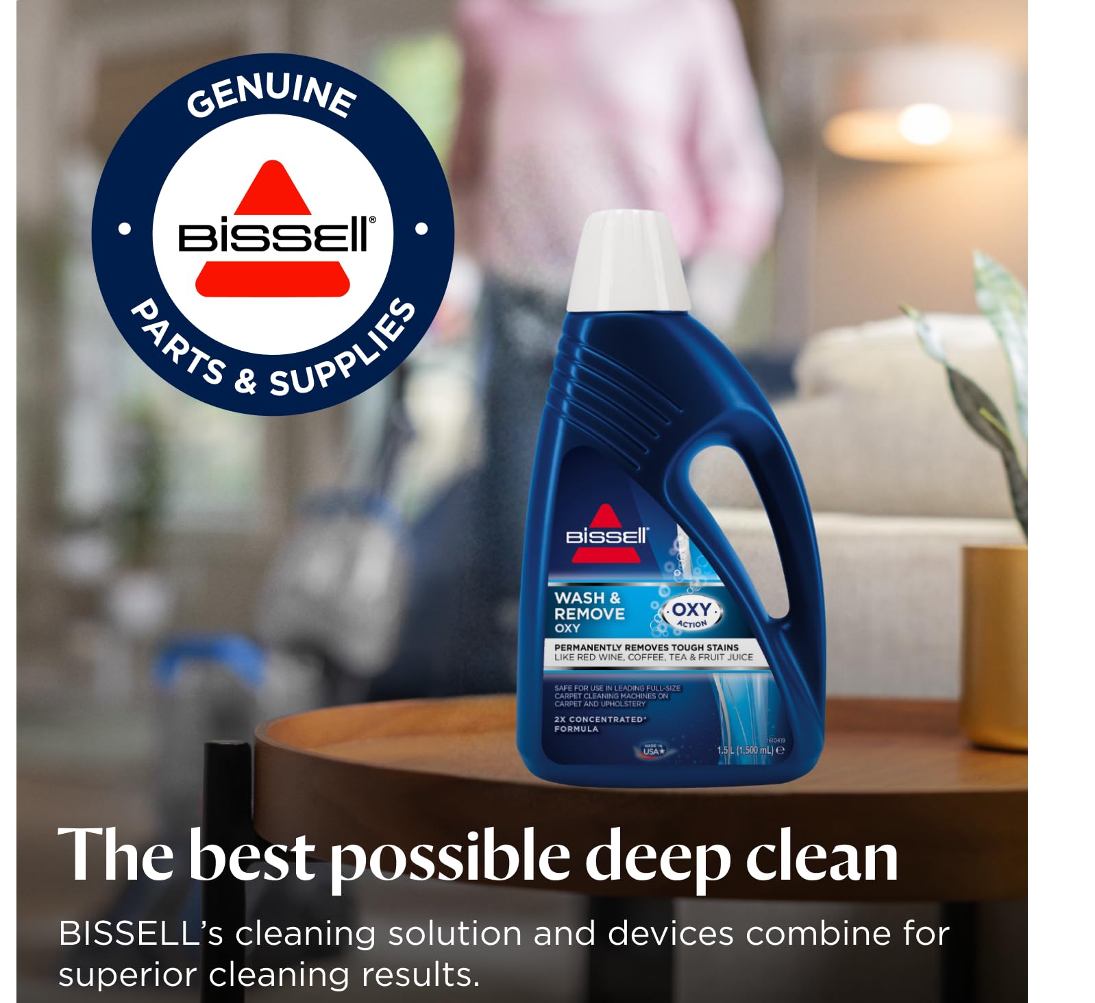 BISSELL Wash & Remove OXY Formula Carpet Cleaner - 2x Concentrated | 1.5L Liquid 8