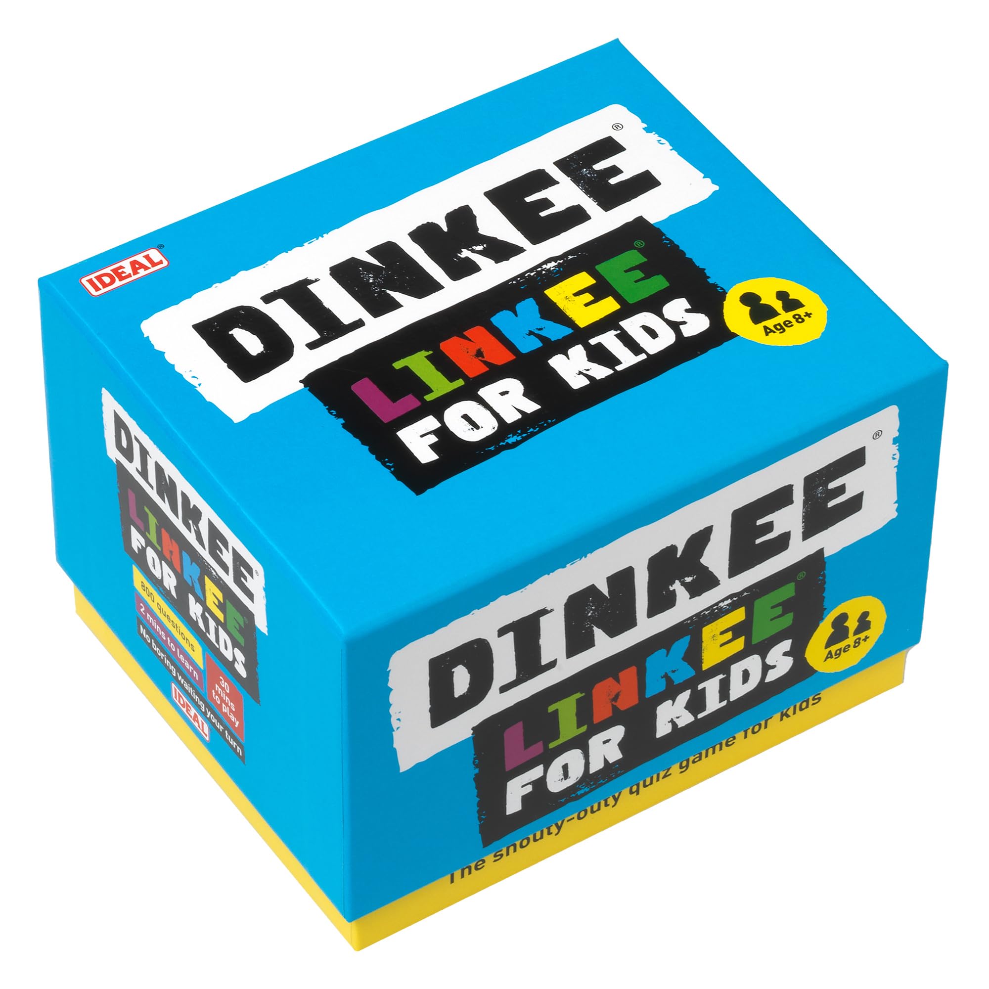 IDEAL Dinkee Linkee Trivia Game for Kids - Card Game for 3-30 Players, Ages 8+ 1
