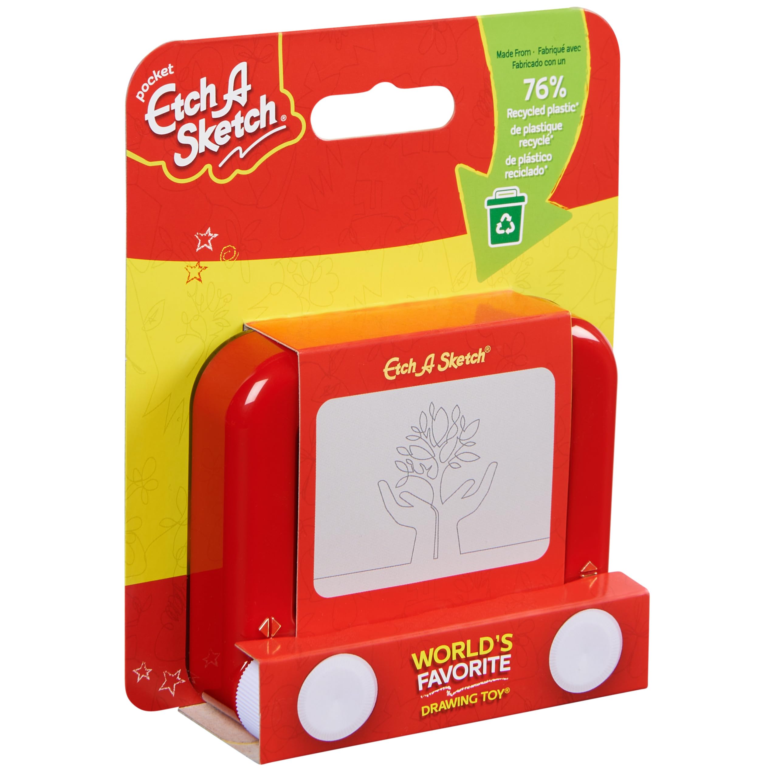 Etch A Sketch Recycled Pocket Screen - Eco-Friendly Drawing Toy for Kids 3+ 2