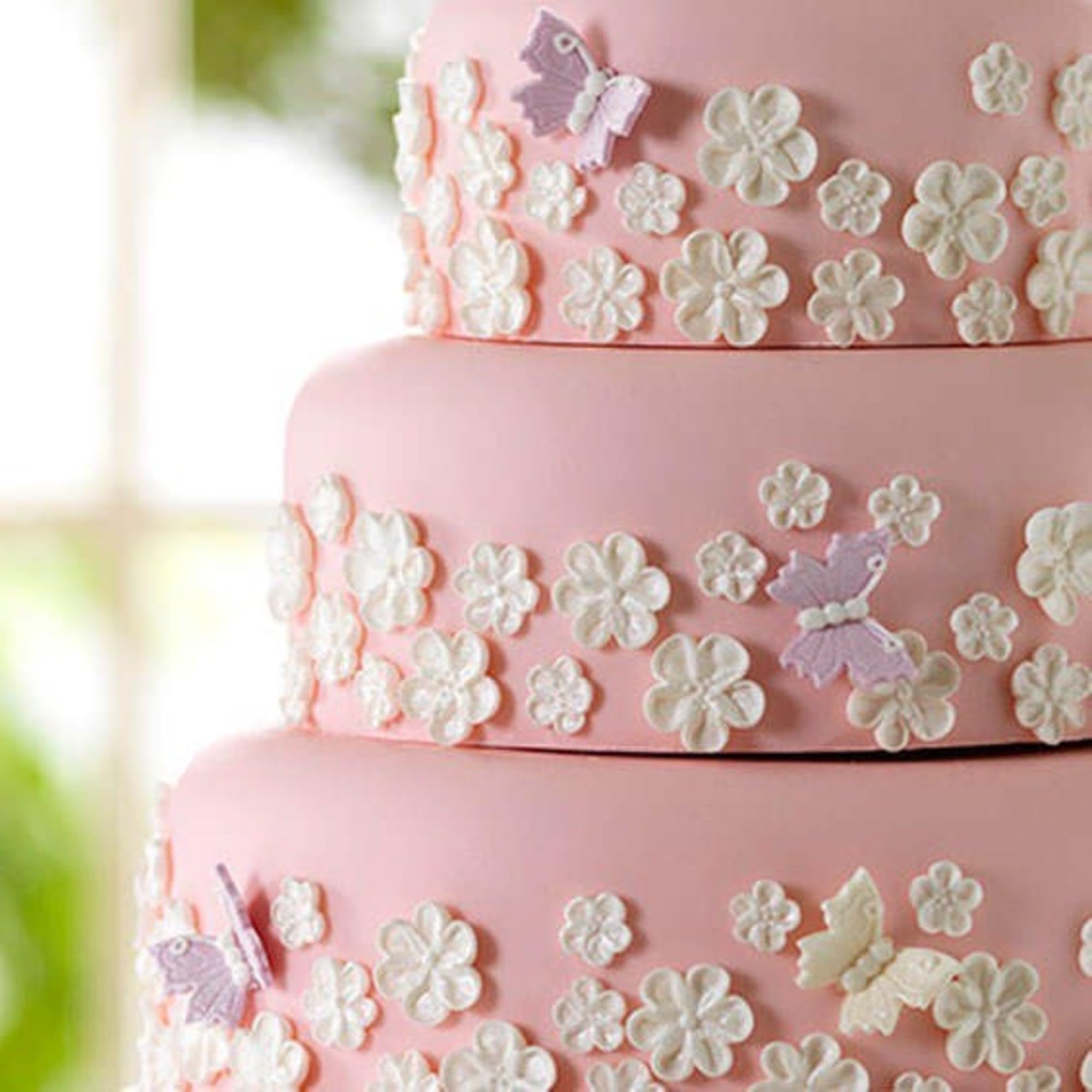Culpitt Lustred Sugar Butterflies - 18 Edible Cake Decorations | Pastel Shades | 40mm 2