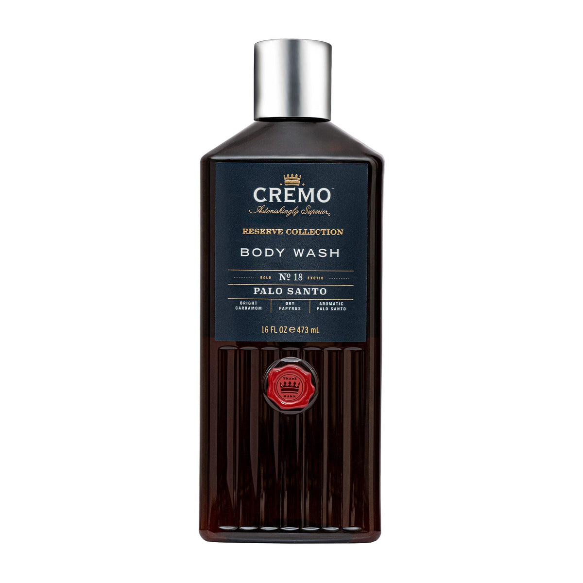 Cremo Palo Santo Body Wash for Men - Woody & Warm Scent - 473 ml