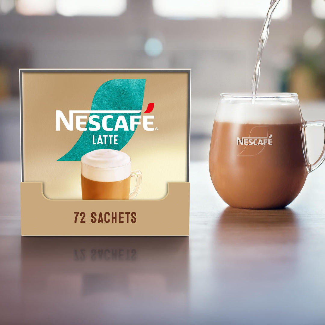 NESCAFÉ Latte Instant Coffee Sachets - 72 x 18g