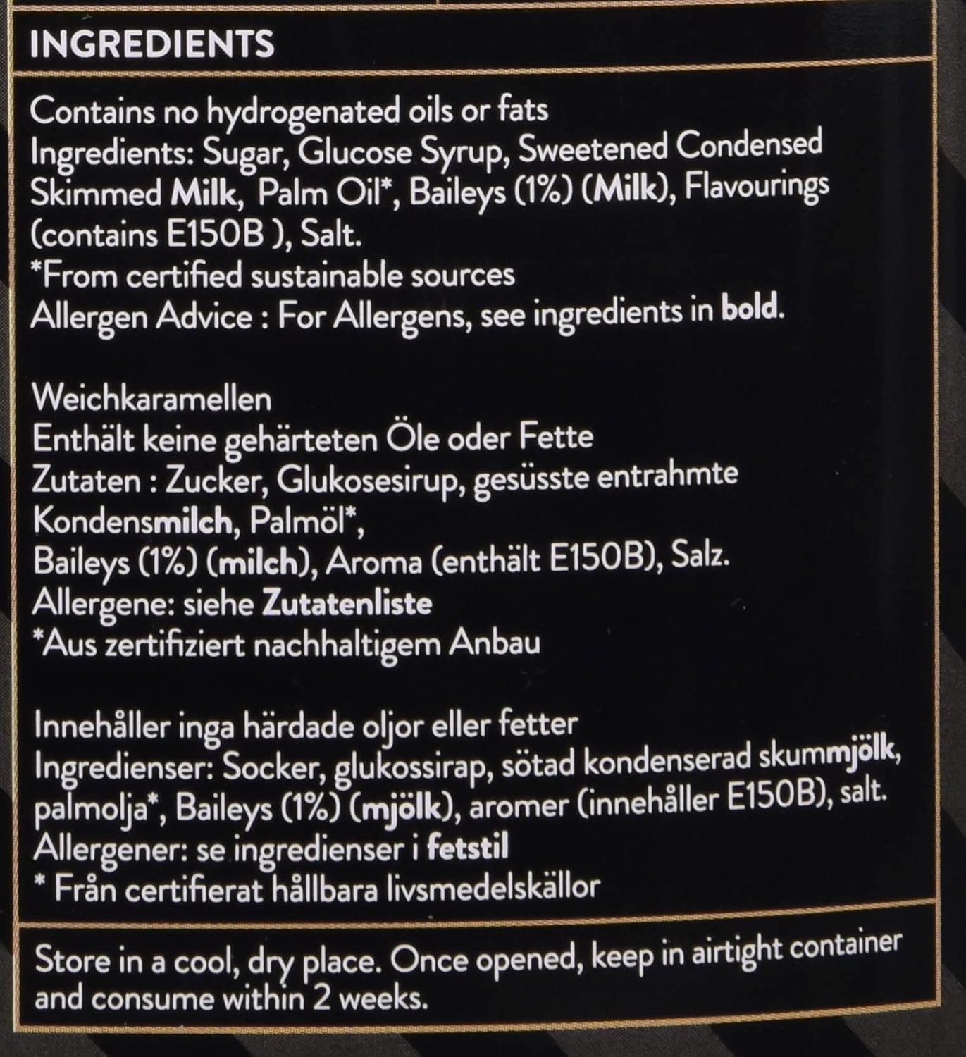 Gardiners of Scotland Baileys Luxury Fudge Oval Tin 250g 2