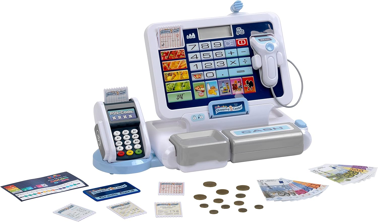 Theo Klein 9324 Play Cash Register with Detachable Tablet & Sound Effects 1