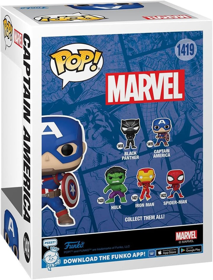 Funko Pop! Marvel Comics - Captain America Vinyl Figure (82497)