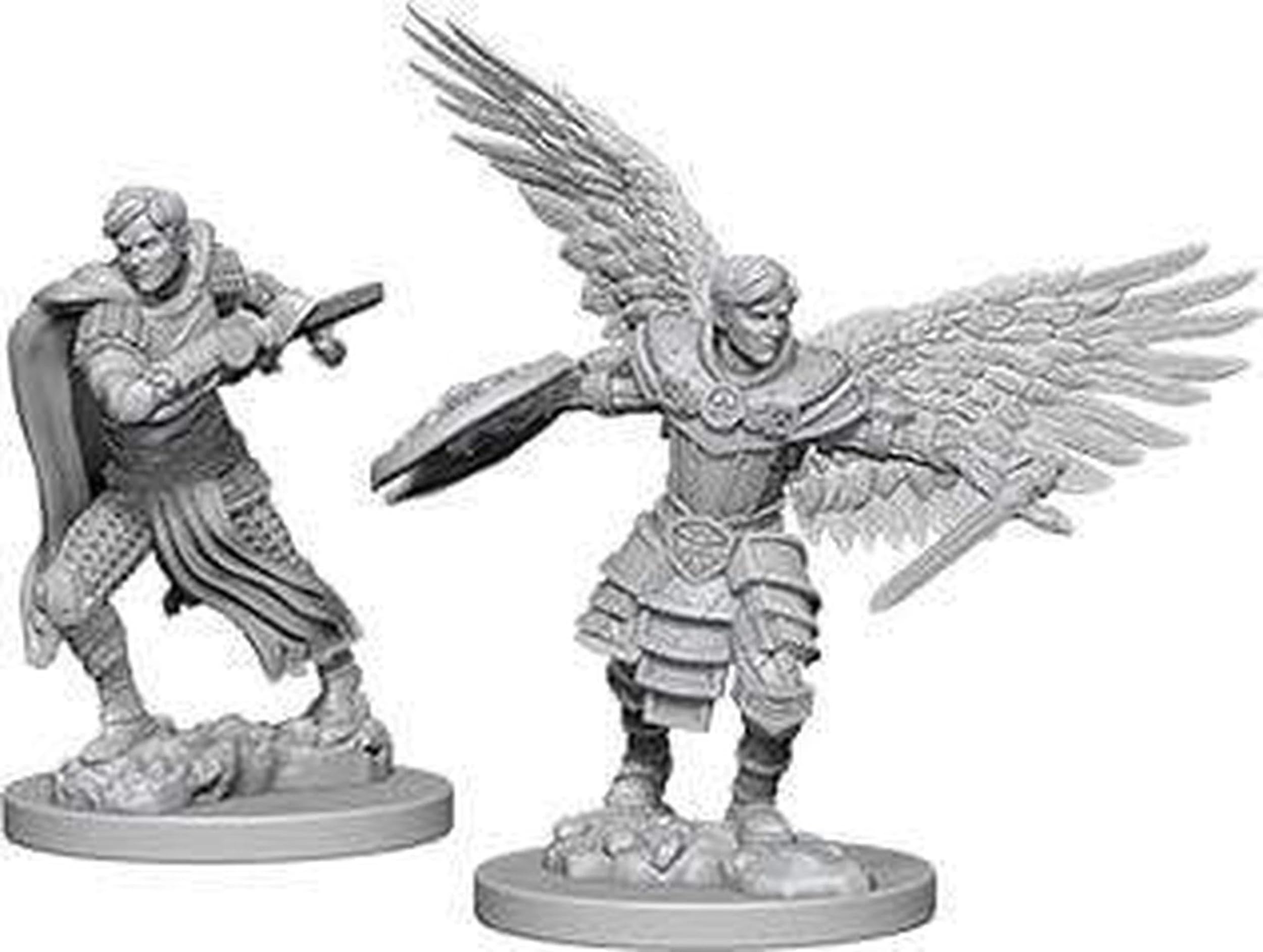 Dungeons & Dragons Wave 5 Aasimar Female Paladin Miniature - Unpainted Cardboard Board Game Accessory 2