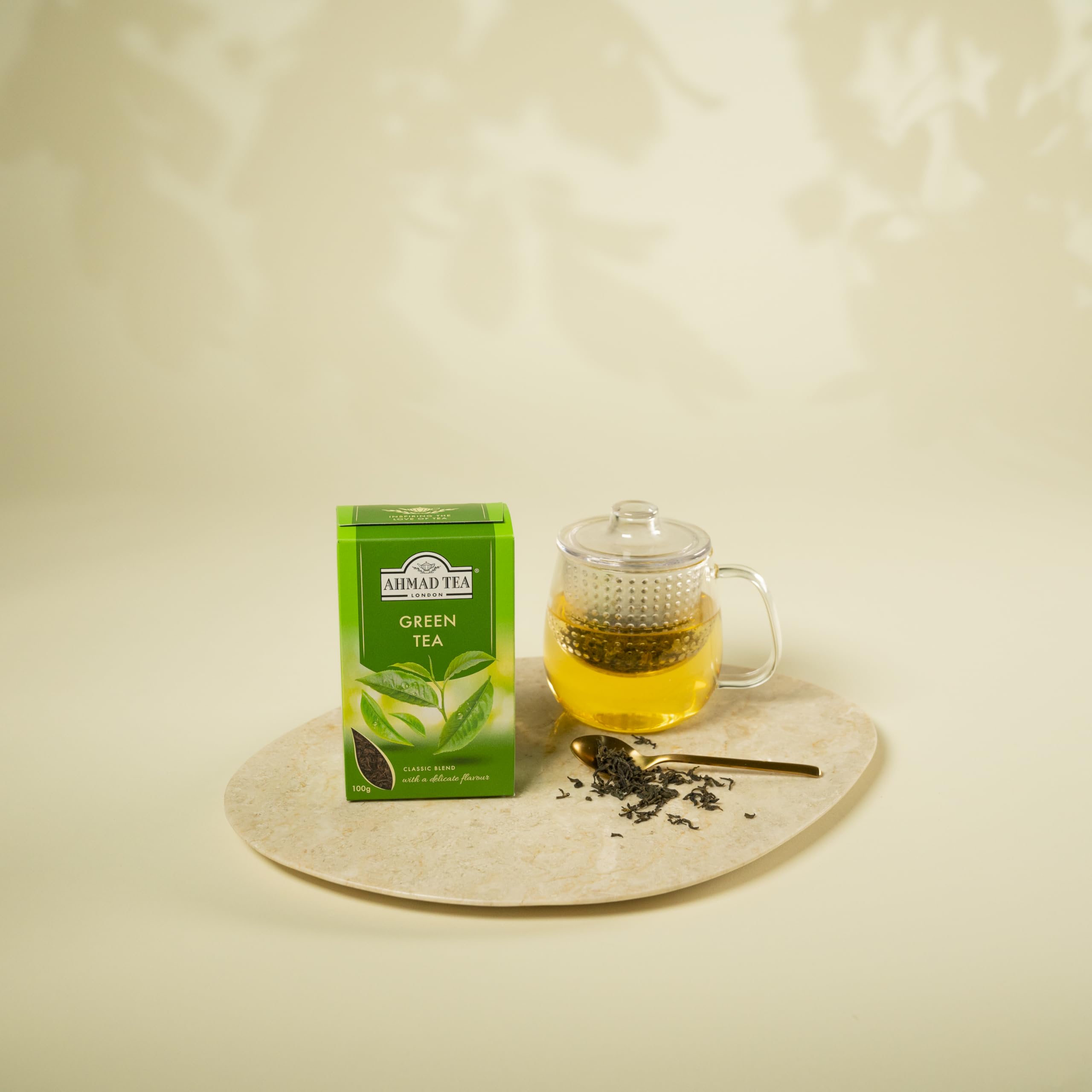 Ahmad Tea Green Tea Loose Leaf - 500g | Grassy Aroma | Chun Mee Blend