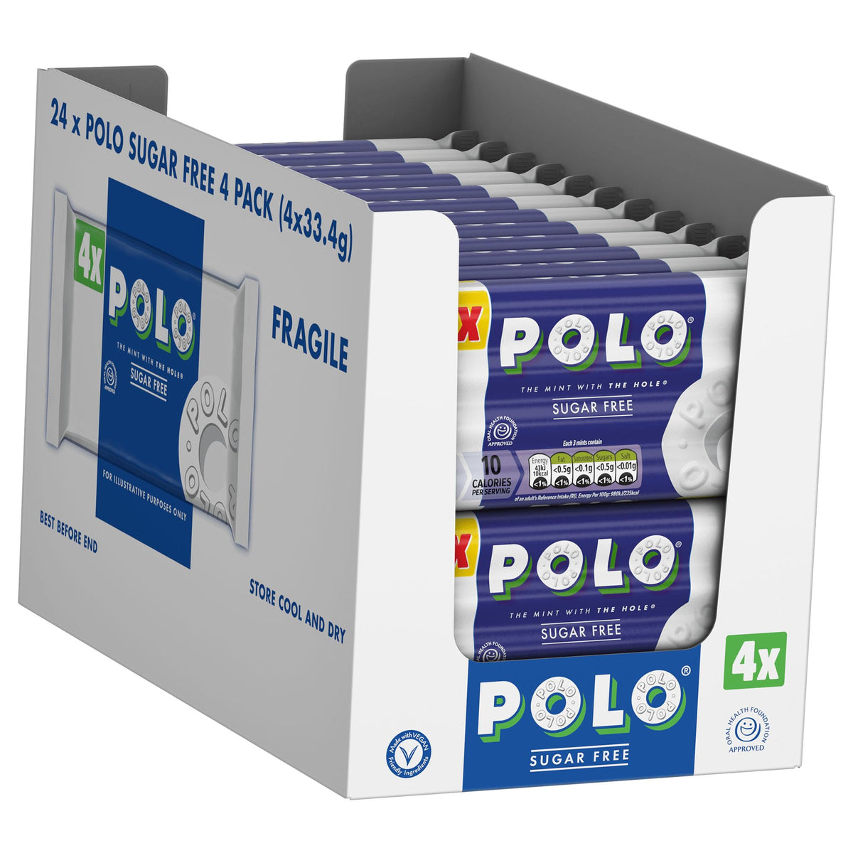Polo Sugar Free Mints Multipack - 4 x 33.4g