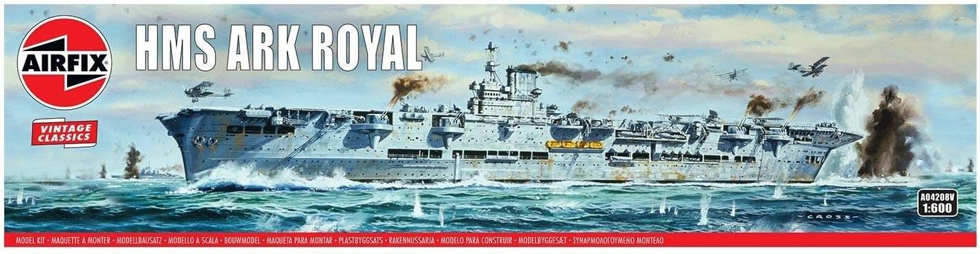 Airfix A04208V HMS Ark Royal 1:600 Scale Ship Model Kit - 353 Pieces 1