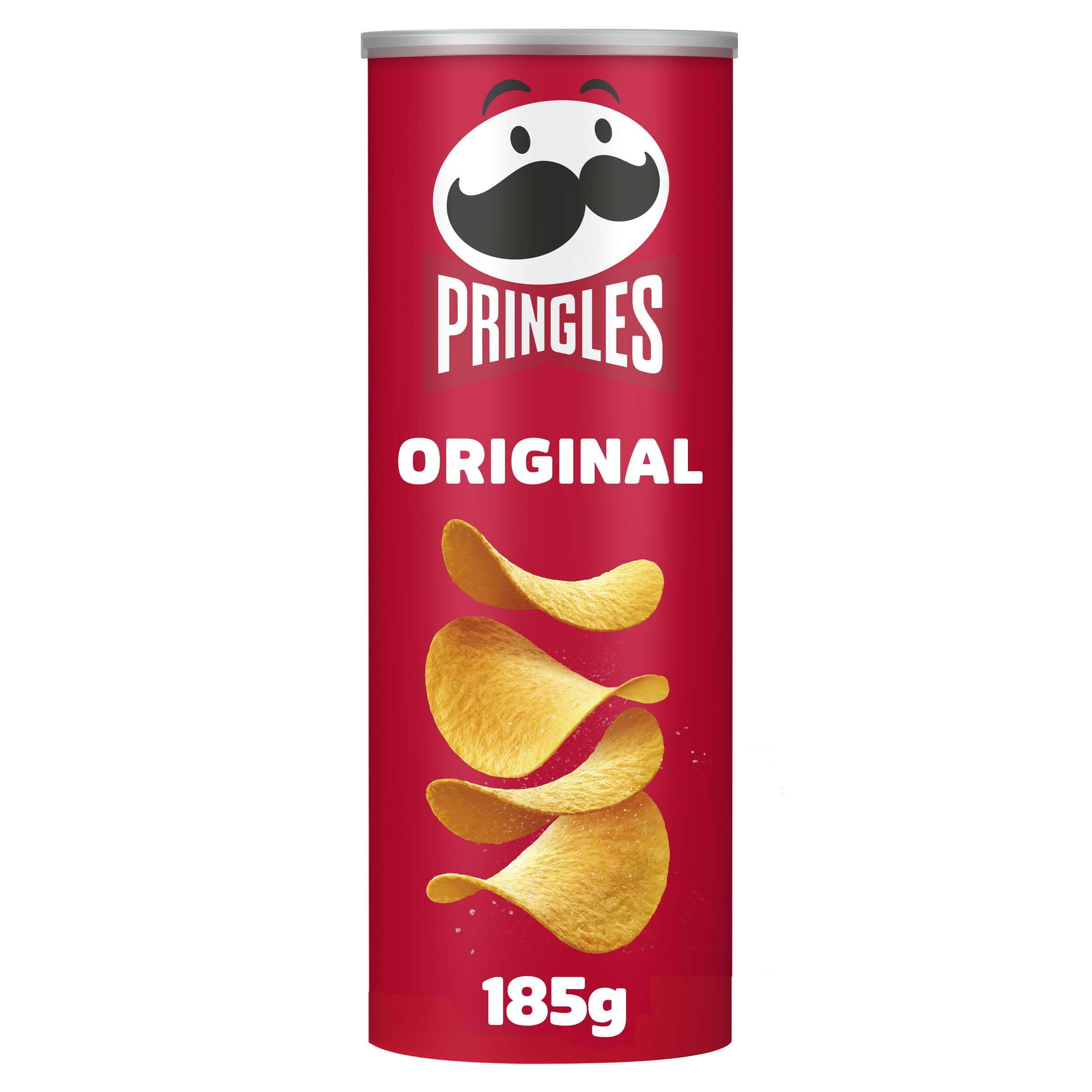Pringles Original Crisps - Light, Crisp, Salty Snack | 185g Tube
