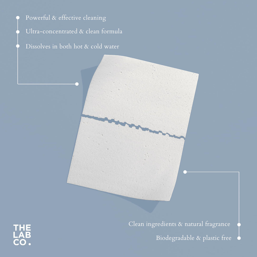 The Lab Co. - Laundry Detergent Strips (32 Loads, Eco Ultra-Concentrated)