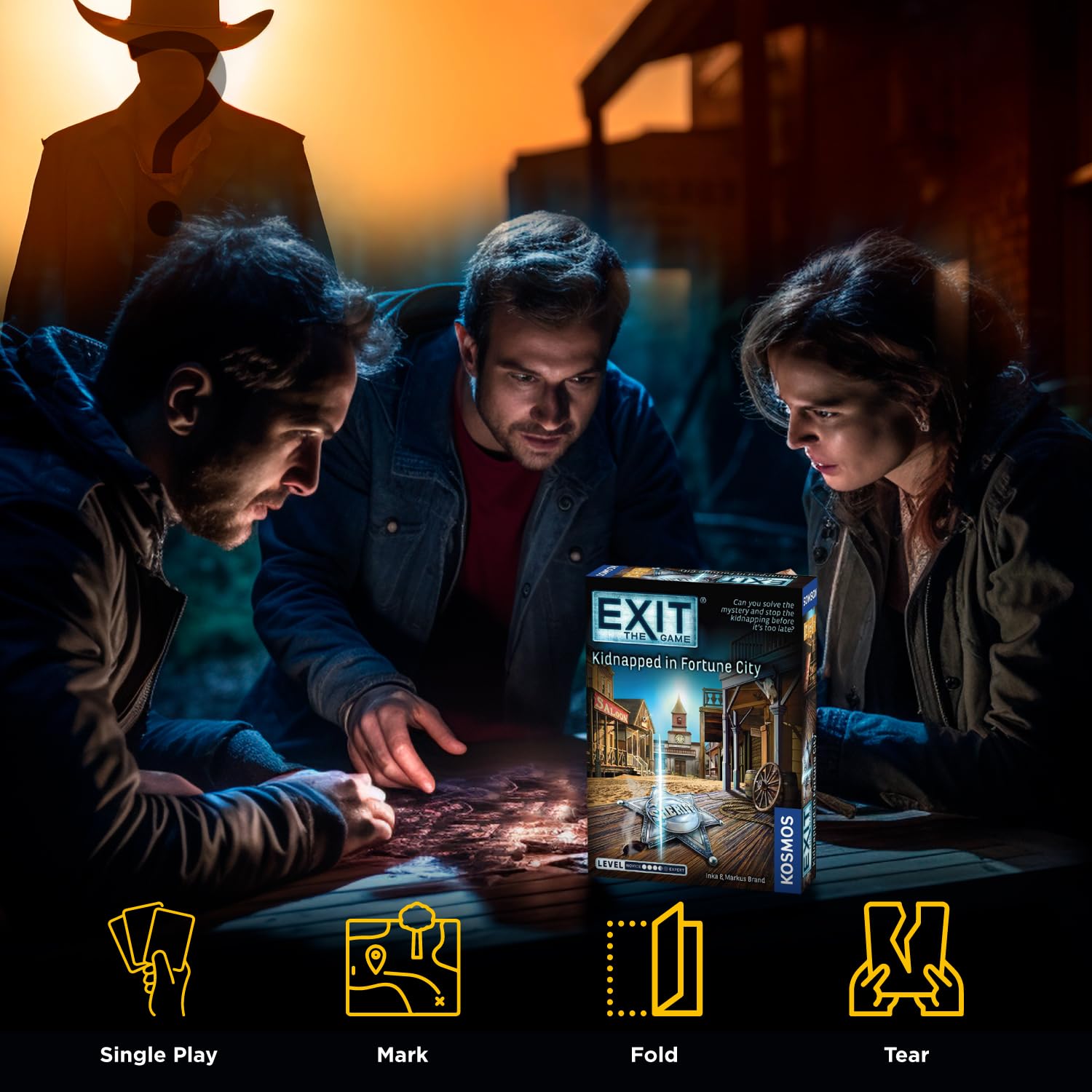 Thames & Kosmos EXIT: Kidnapped in Fortune City - Escape Room Card Game | 1-4 Players | Ages 12+ | 1-2 Hours Playtime 4