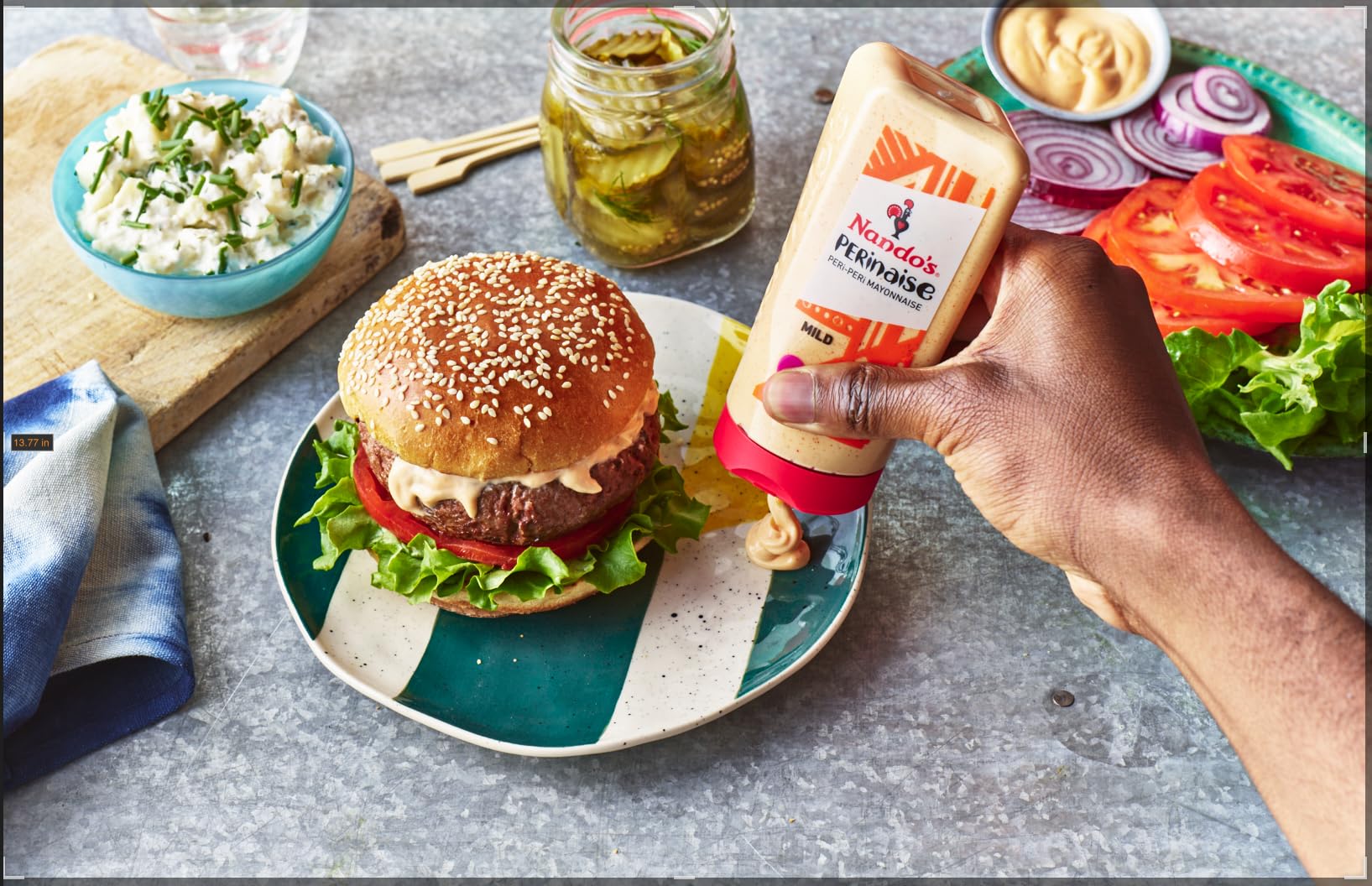 Nando's Mild PERinaise Mayonnaise - Creamy Peri-Peri Sauce | 265g Squeezy Bottle 2