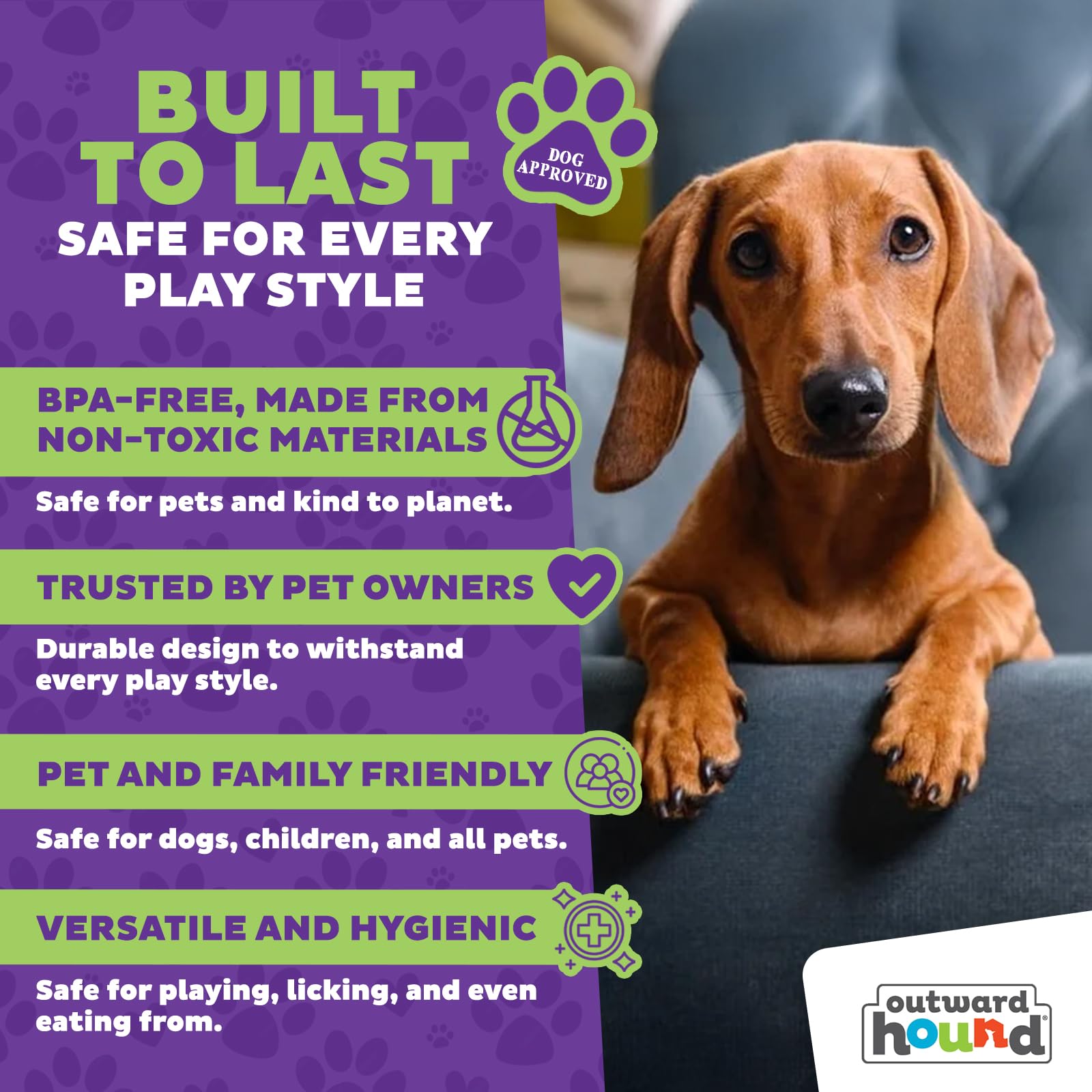Outward Hound Nina Ottosson Dog Brick Interactive Treat Puzzle Toy - Level 2 Intermediate | Plastic 4
