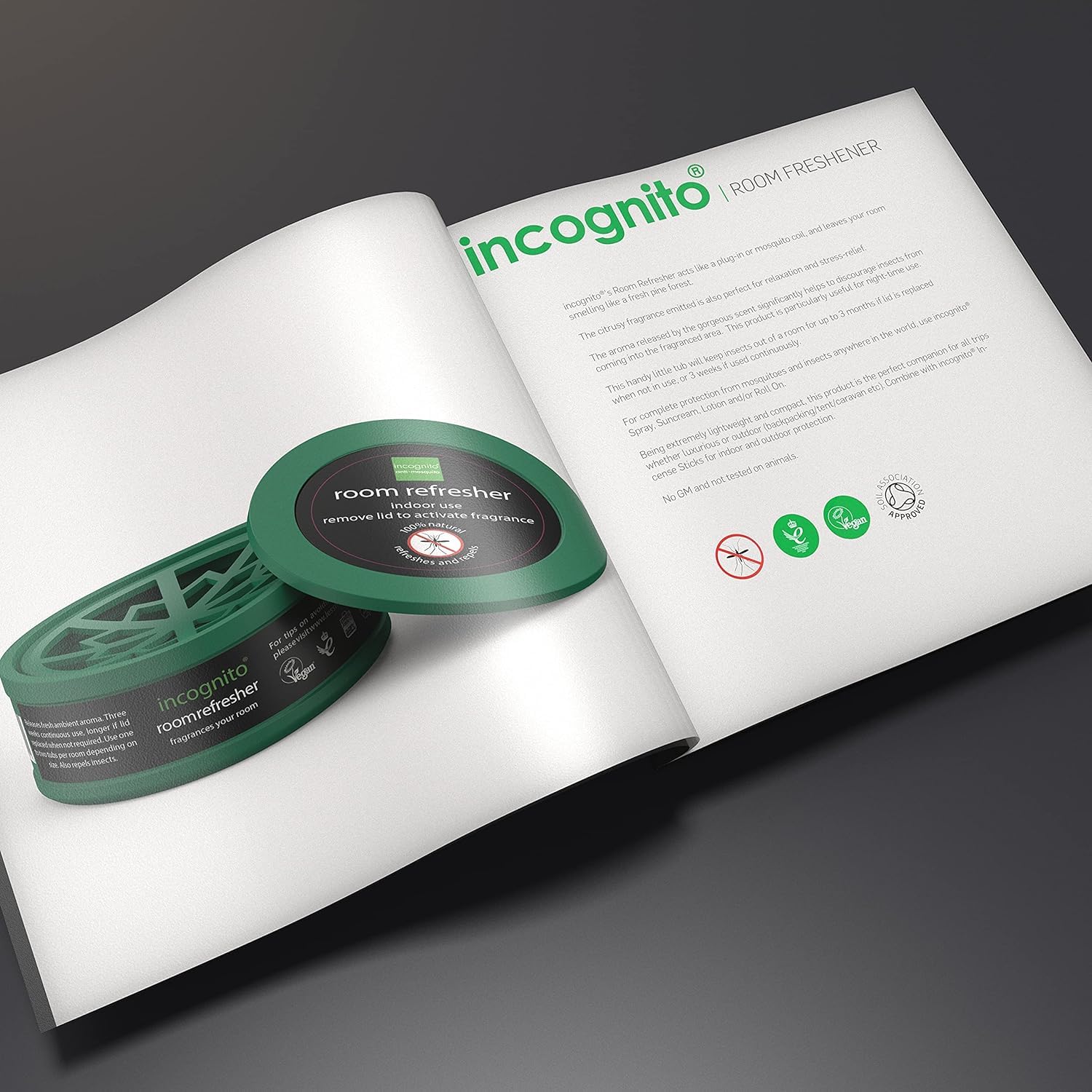 INCOGNITO All Natural DEET-Free Anti Mosquito Room Spray with Fresh Pine and Citrus Aroma 5