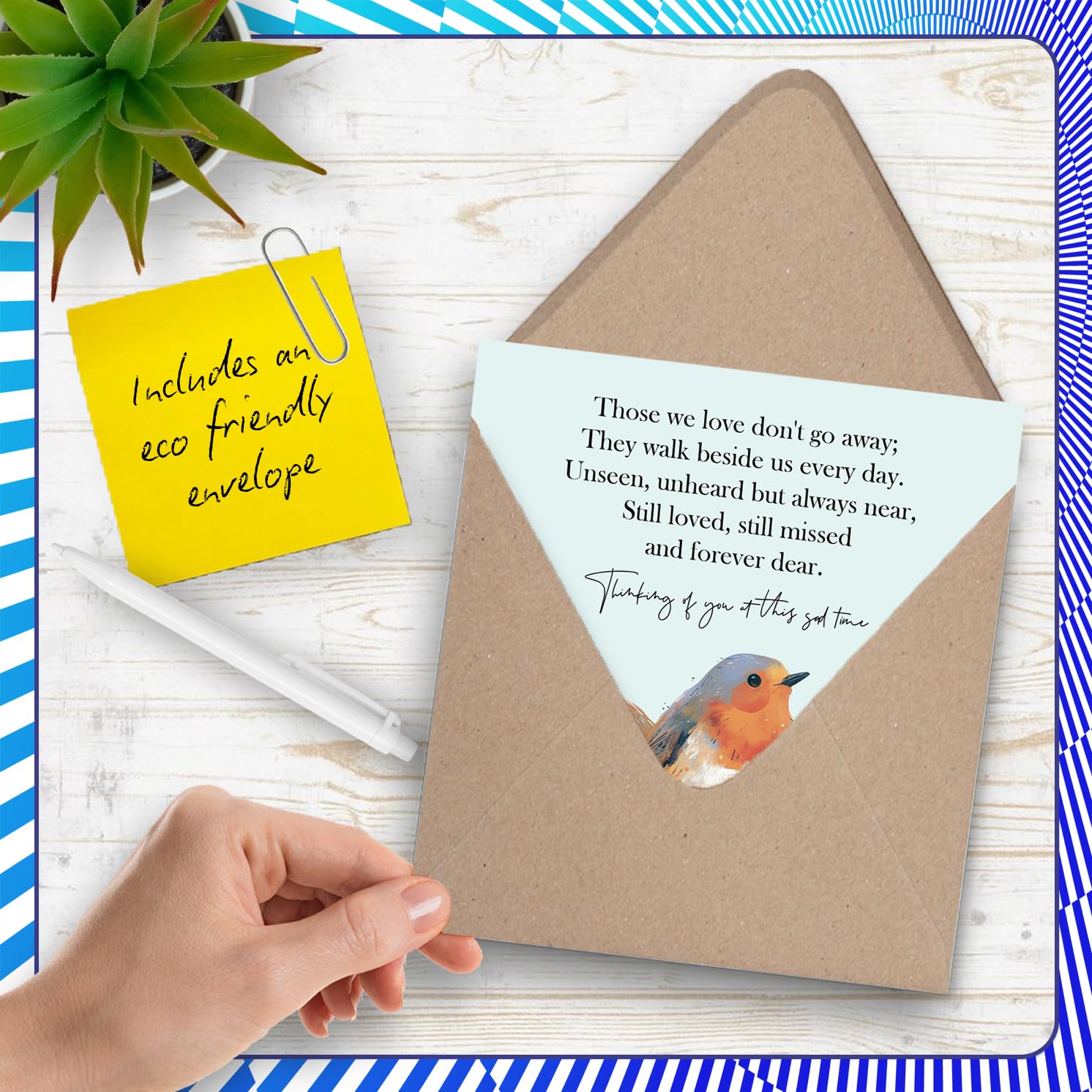 Stuff4 Sympathy Greeting Card - Those We Love Design | 145mm x 145mm | UK Made 5