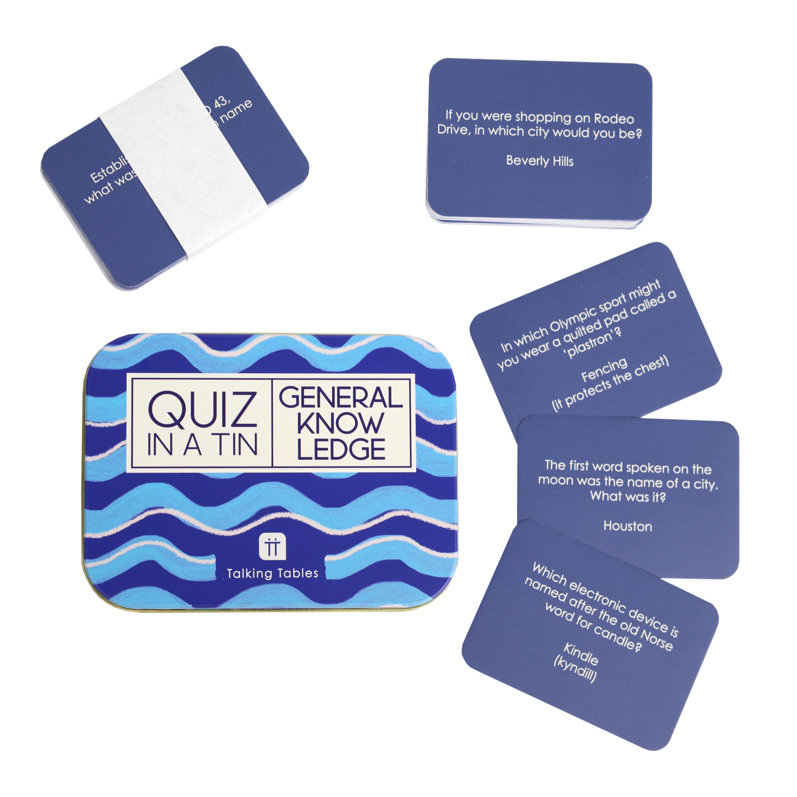 Talking Tables Quiz in a Tin General Knowledge Card Game 2