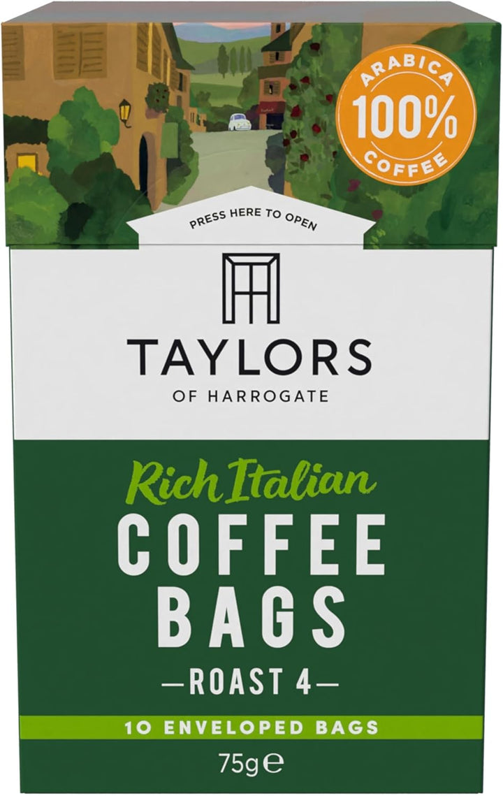 Taylors of Harrogate Rich Italian Coffee Bags (30 Enveloped Bags)