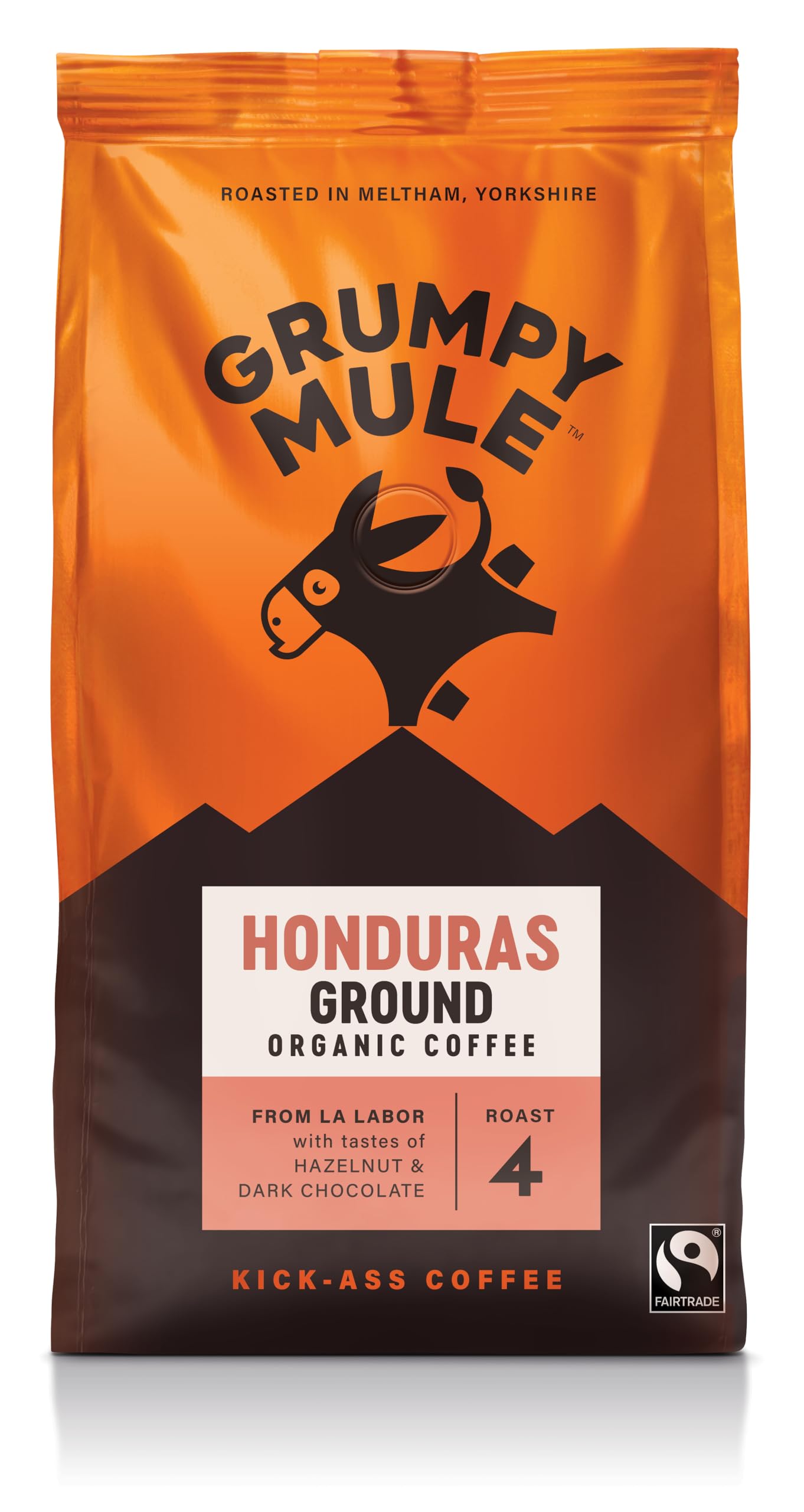 Grumpy Mule Honduras La Labor Organic Ground Coffee - Hazelnut & Dark Chocolate Notes | Roast 4 | 225 g 1