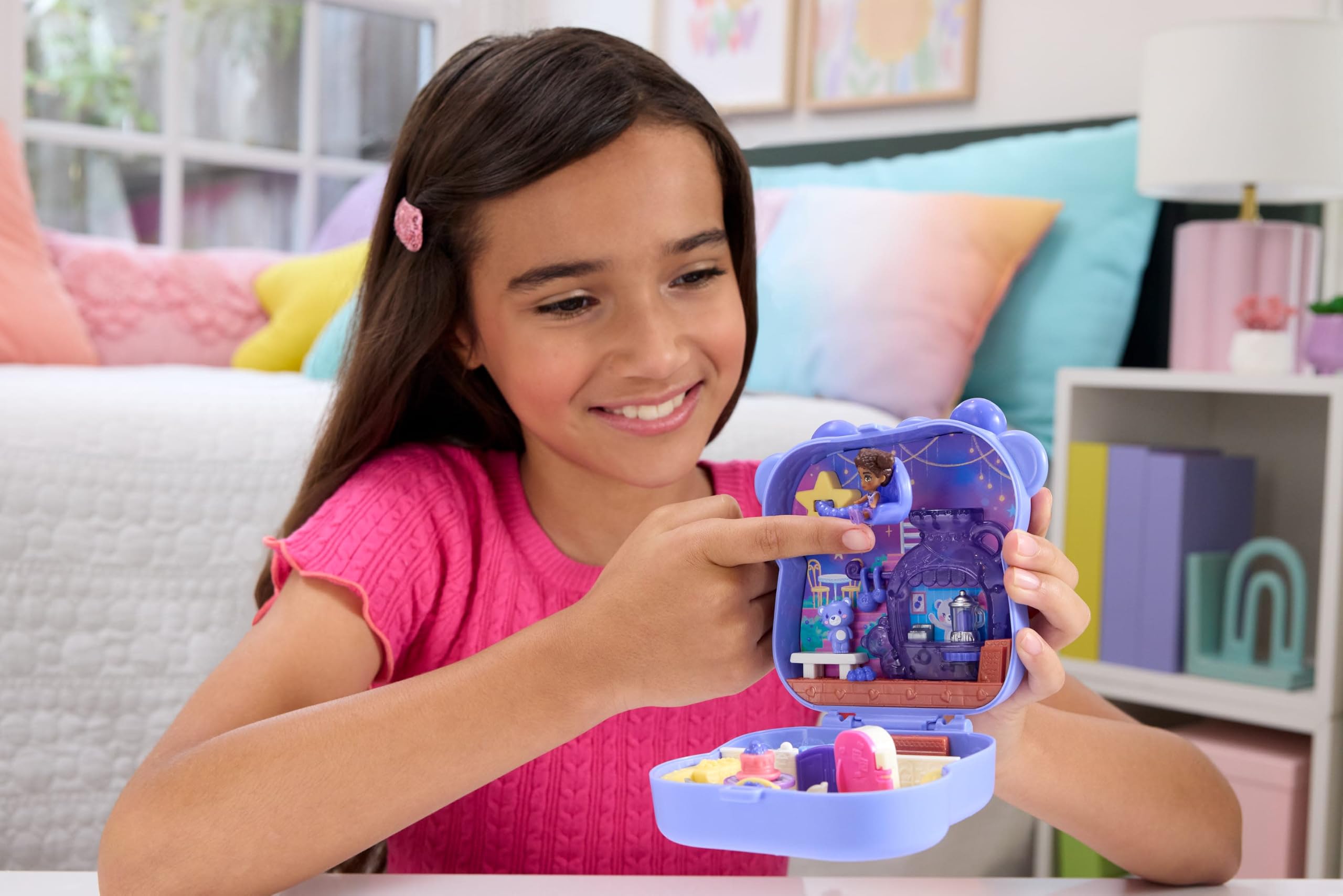 Polly Pocket Blueberry Besties Compact Playset - Includes 1 Micro Doll & 8 Accessories | Ages 4+ 2