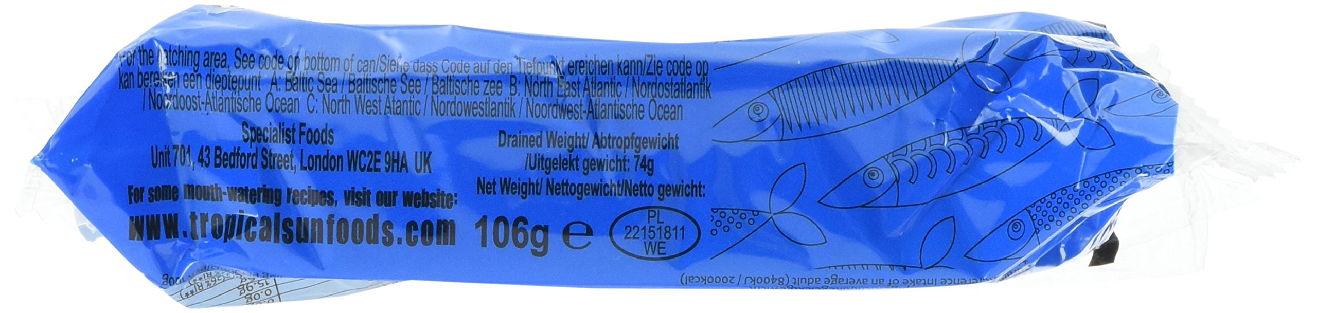 Tropical Sun Foods Canadian Style Sardines in Spring Water, Pack of 12 2