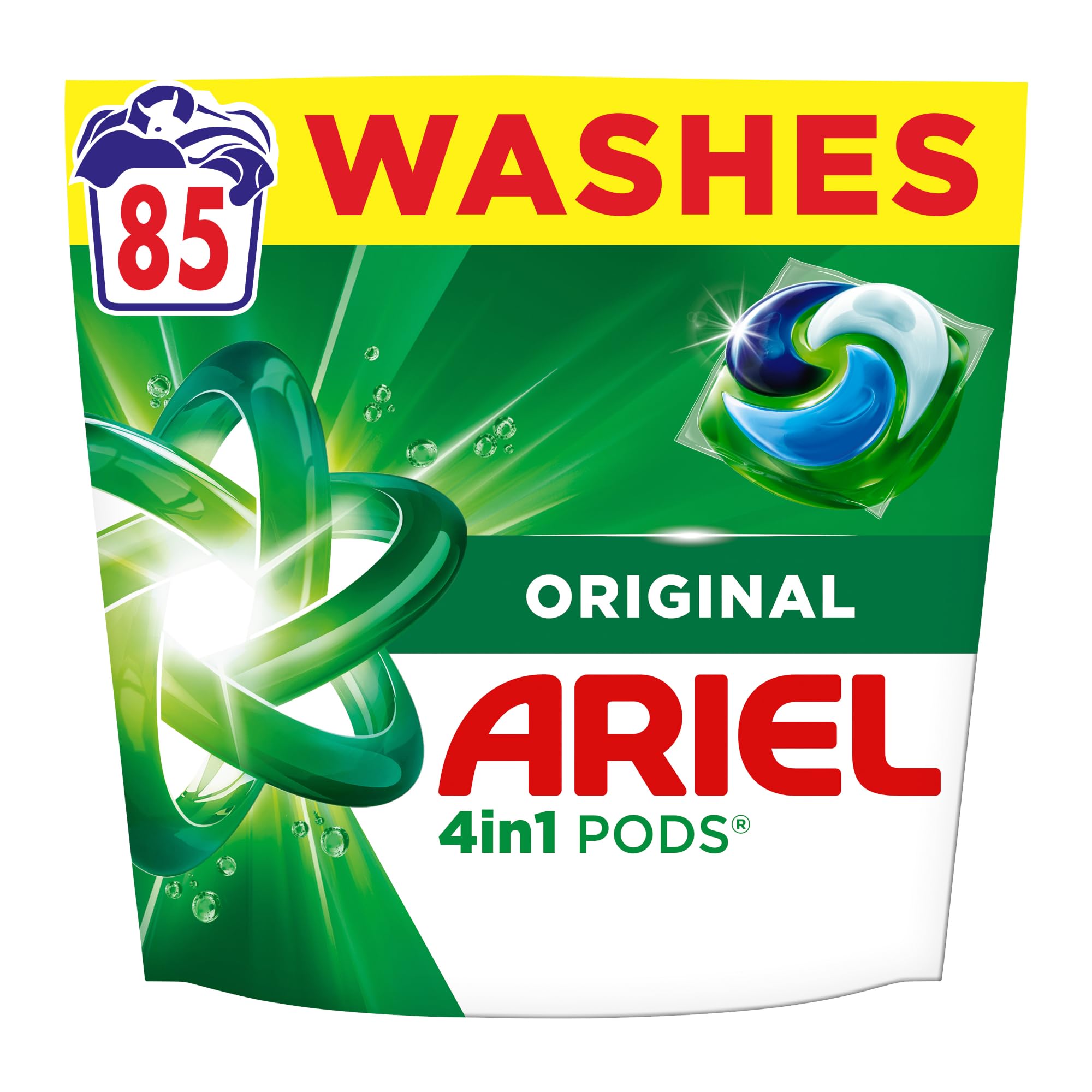 Ariel 4in1 PODS Washing Liquid Laundry Detergent Capsules, Original Scent, 85 Washes 1